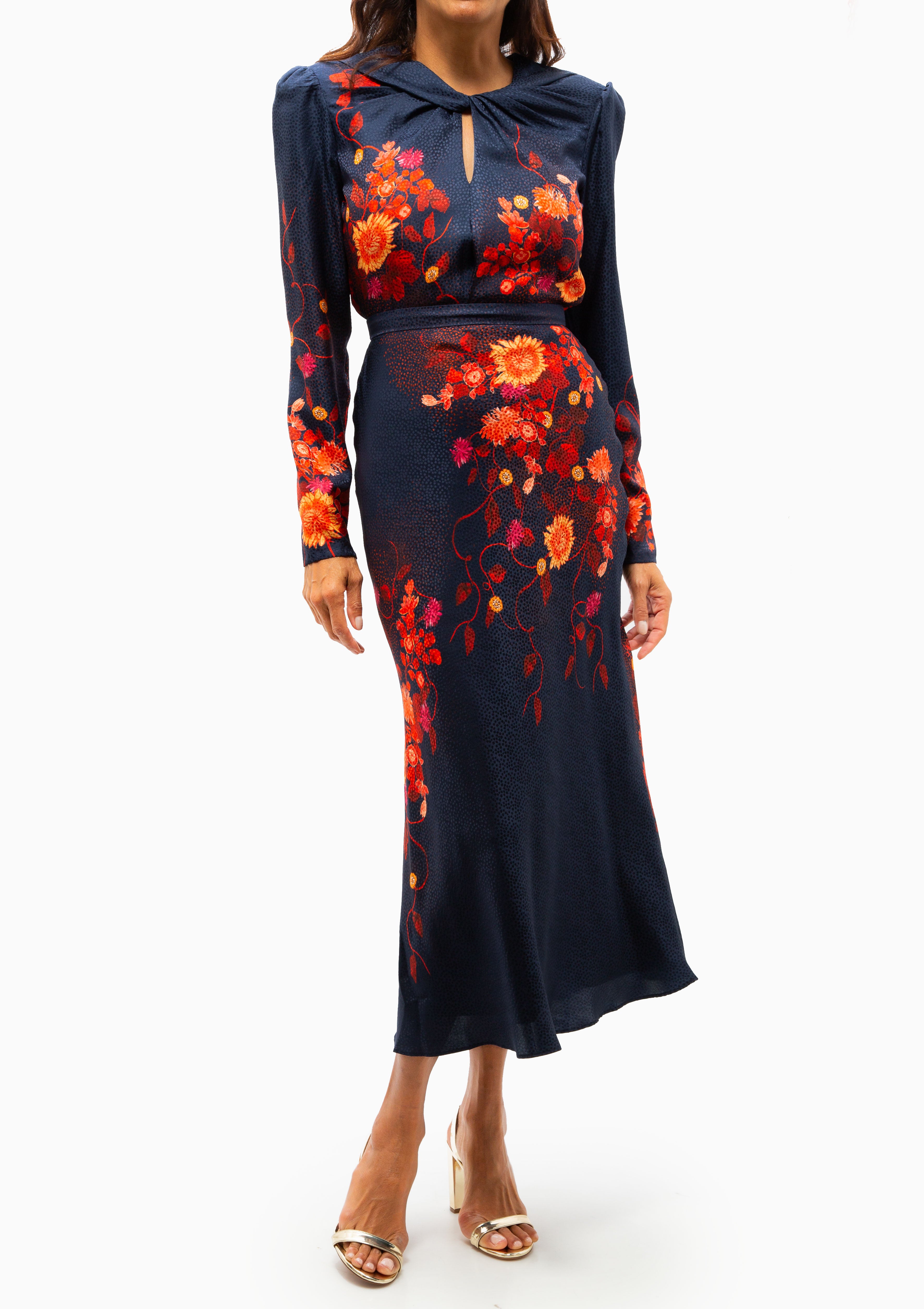 Claudia Midi Dress | Flori Sunset