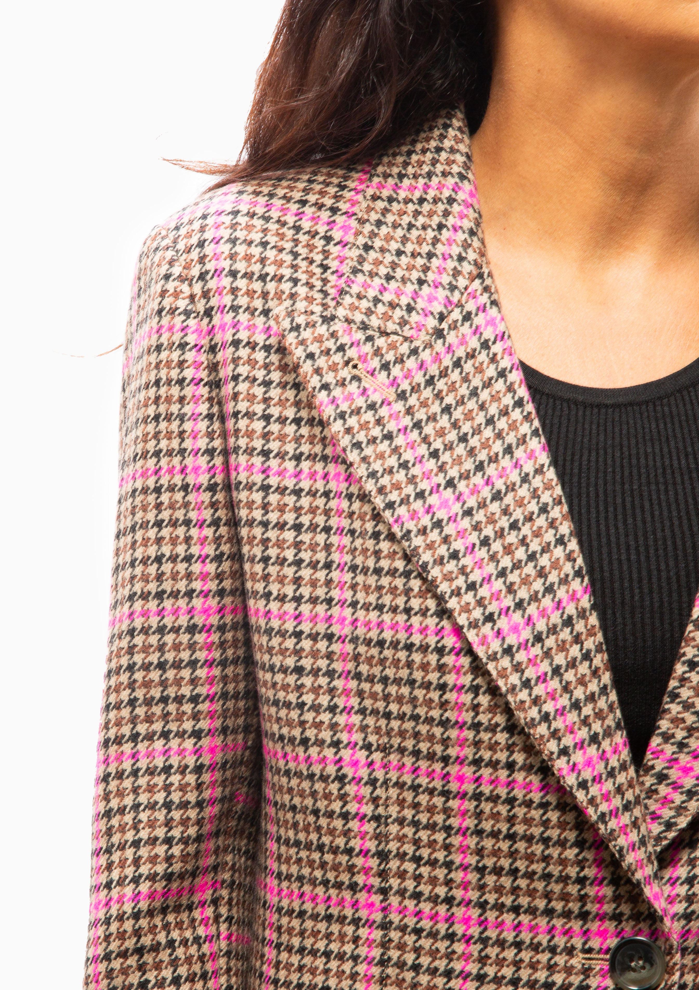 90's Blazer | Pink Glencheck