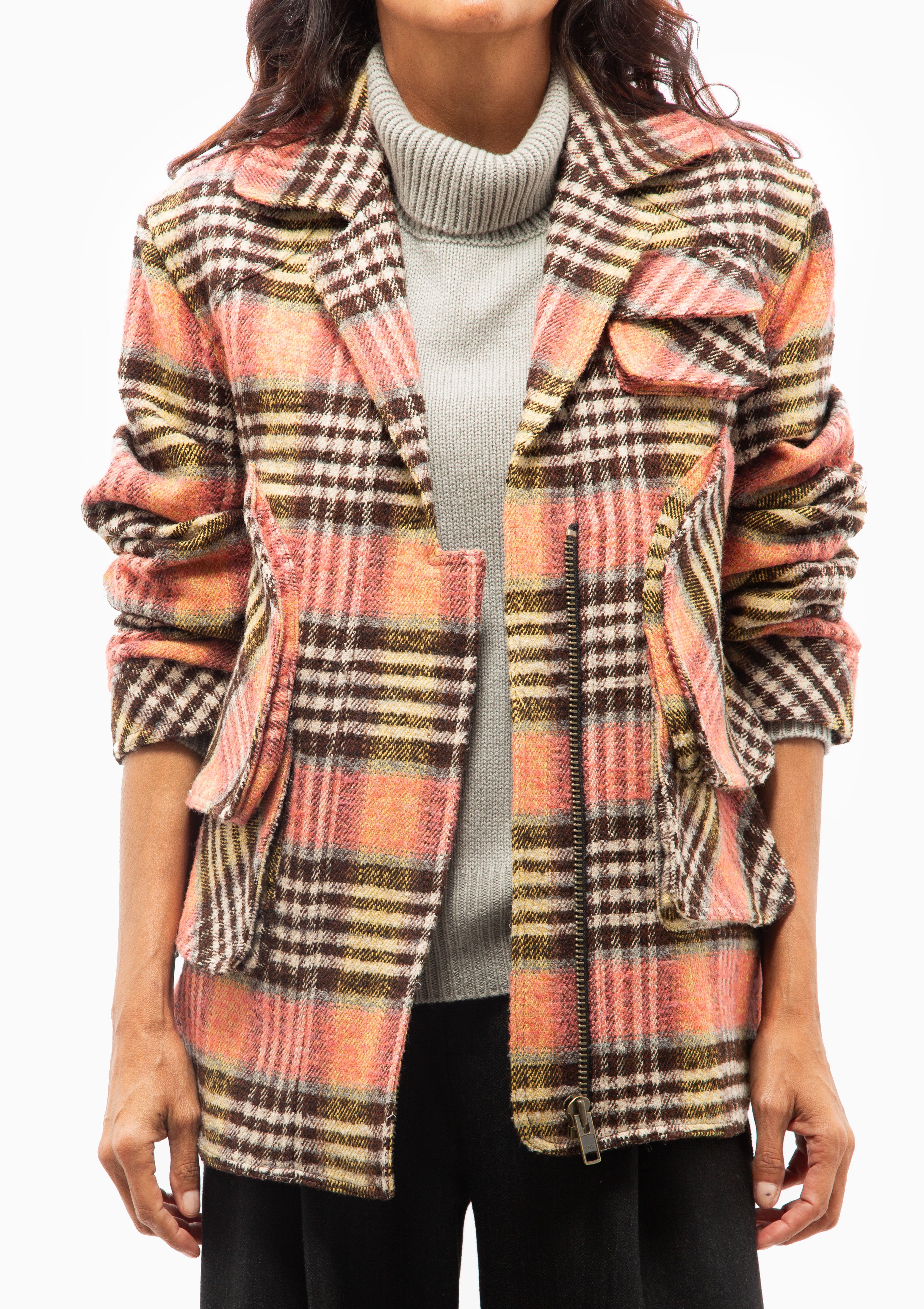 Barn Jacket | Rose Plaid