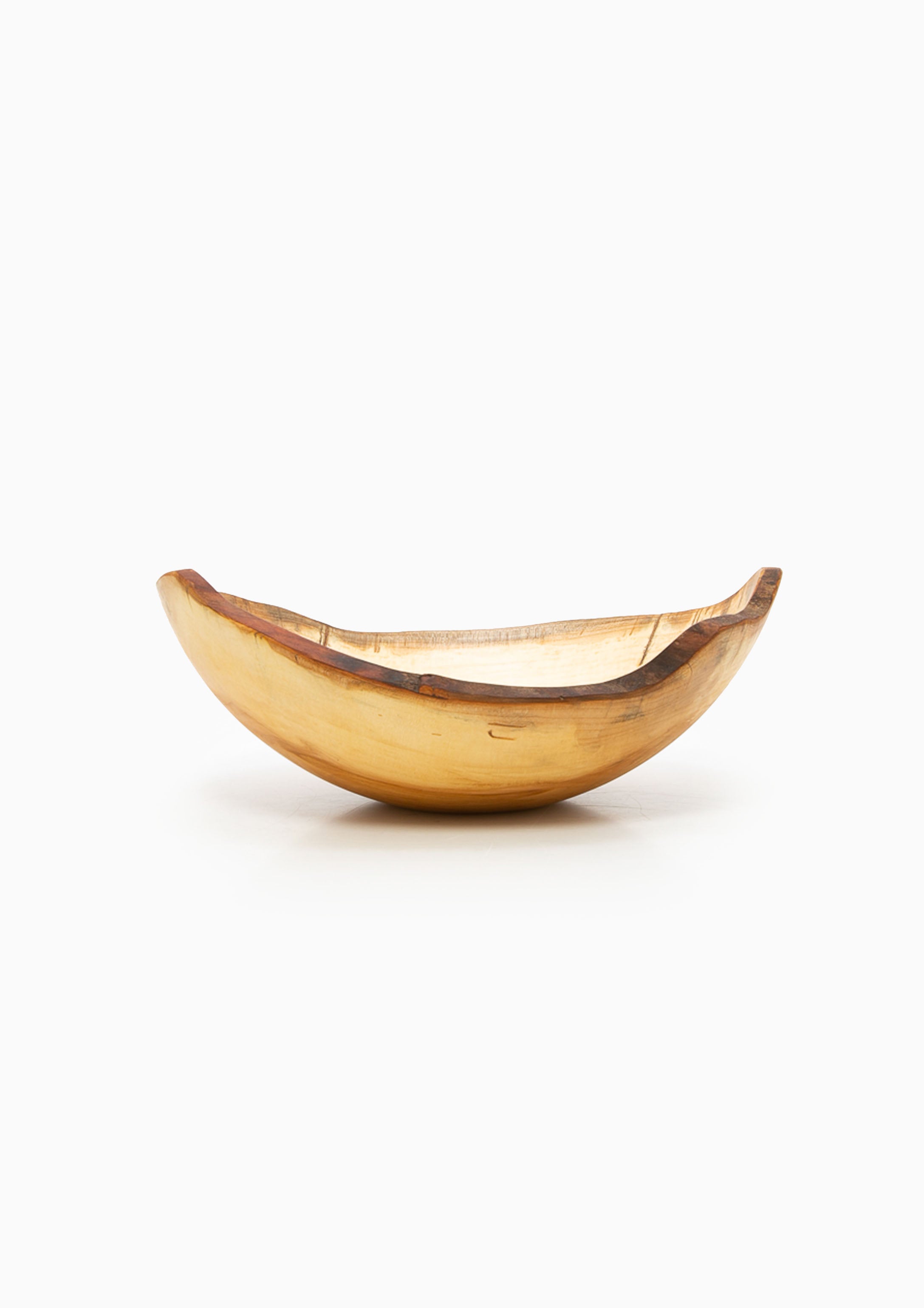 Spalted Maple Oval Bowl | 15"