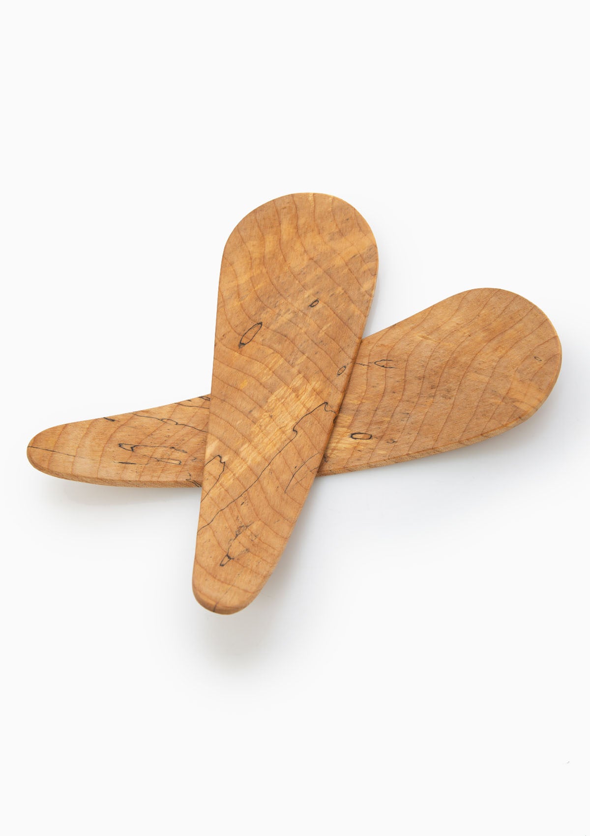 Spalted Maple Salad Tossers | Small