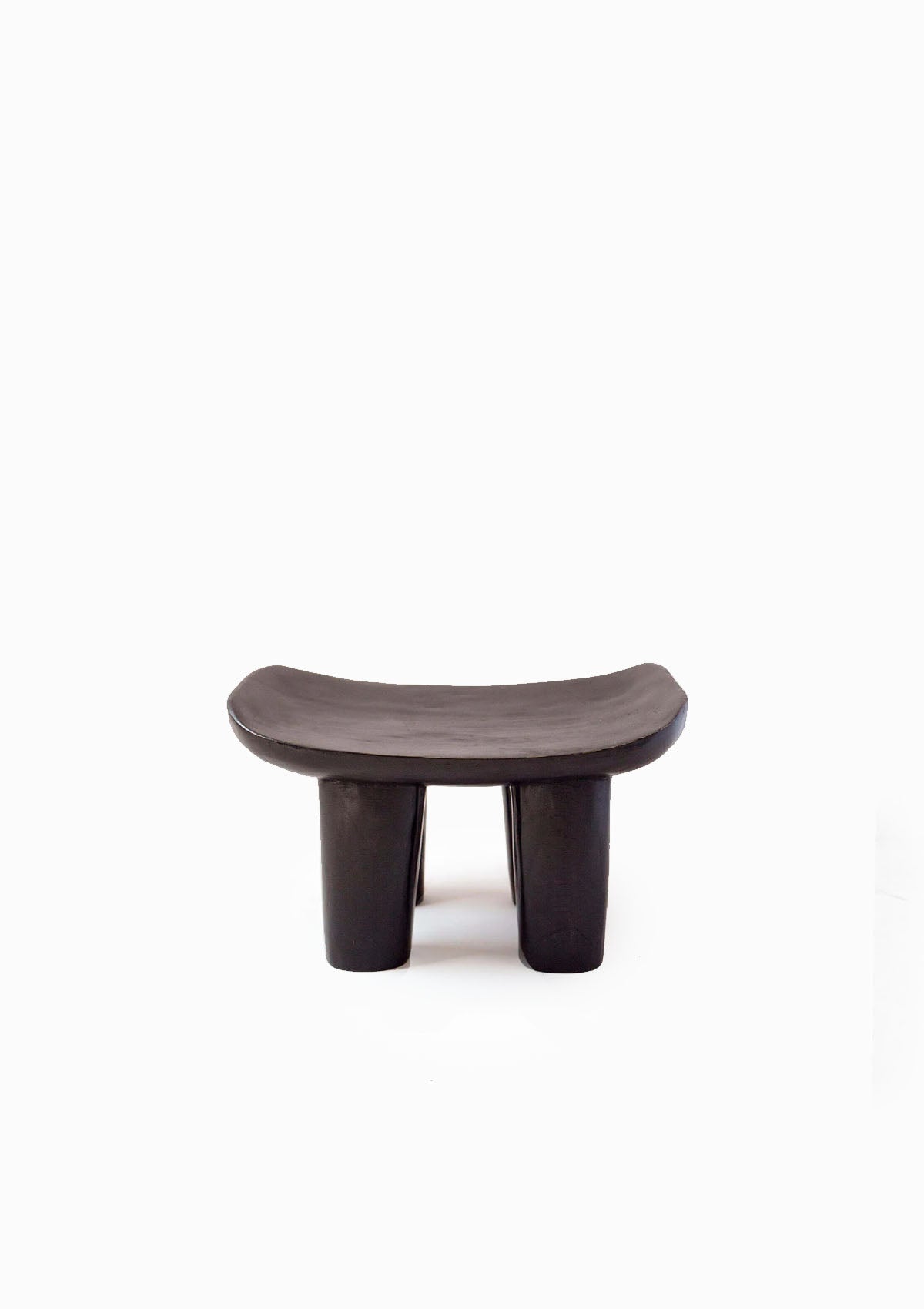 Mini Senufo Stool | Natural Soot