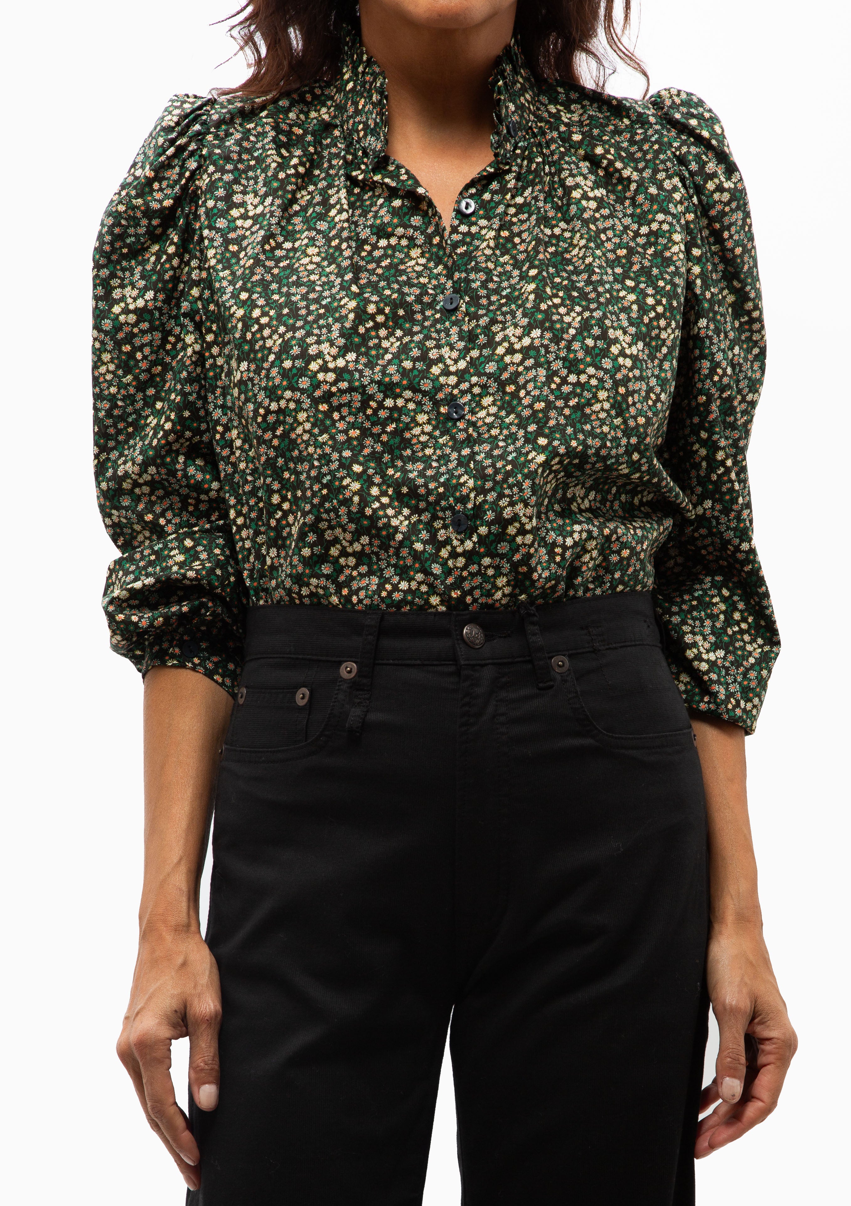 Annabel Moonflower Shirt | Black