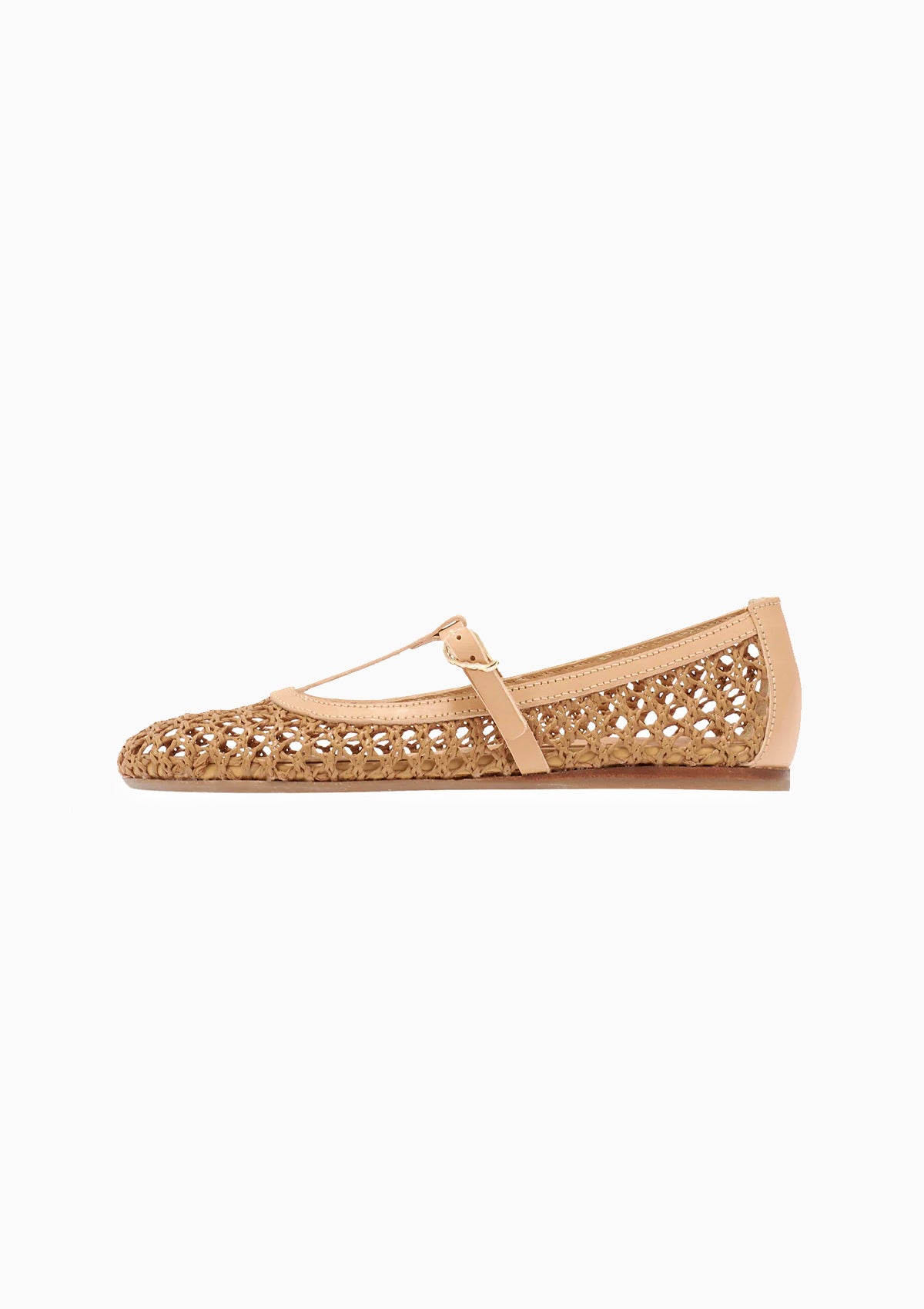 Aerati Raffia Ballet Flat | Brown