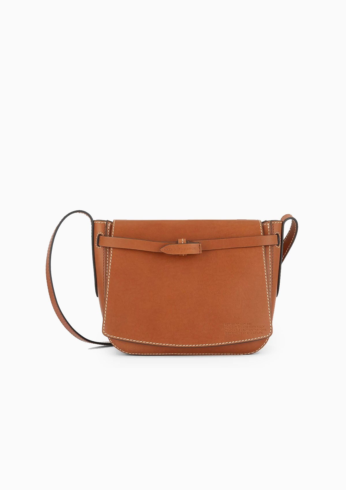 Return to Nature Crossbody Compostable Leather, Tan