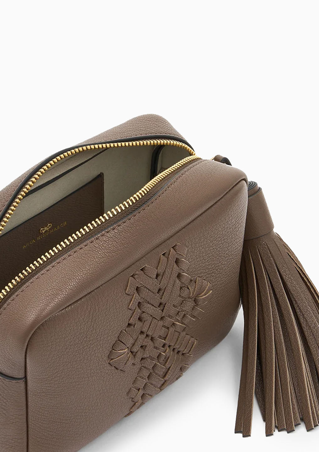 The Neeson Tassel Crossbody | Pebble