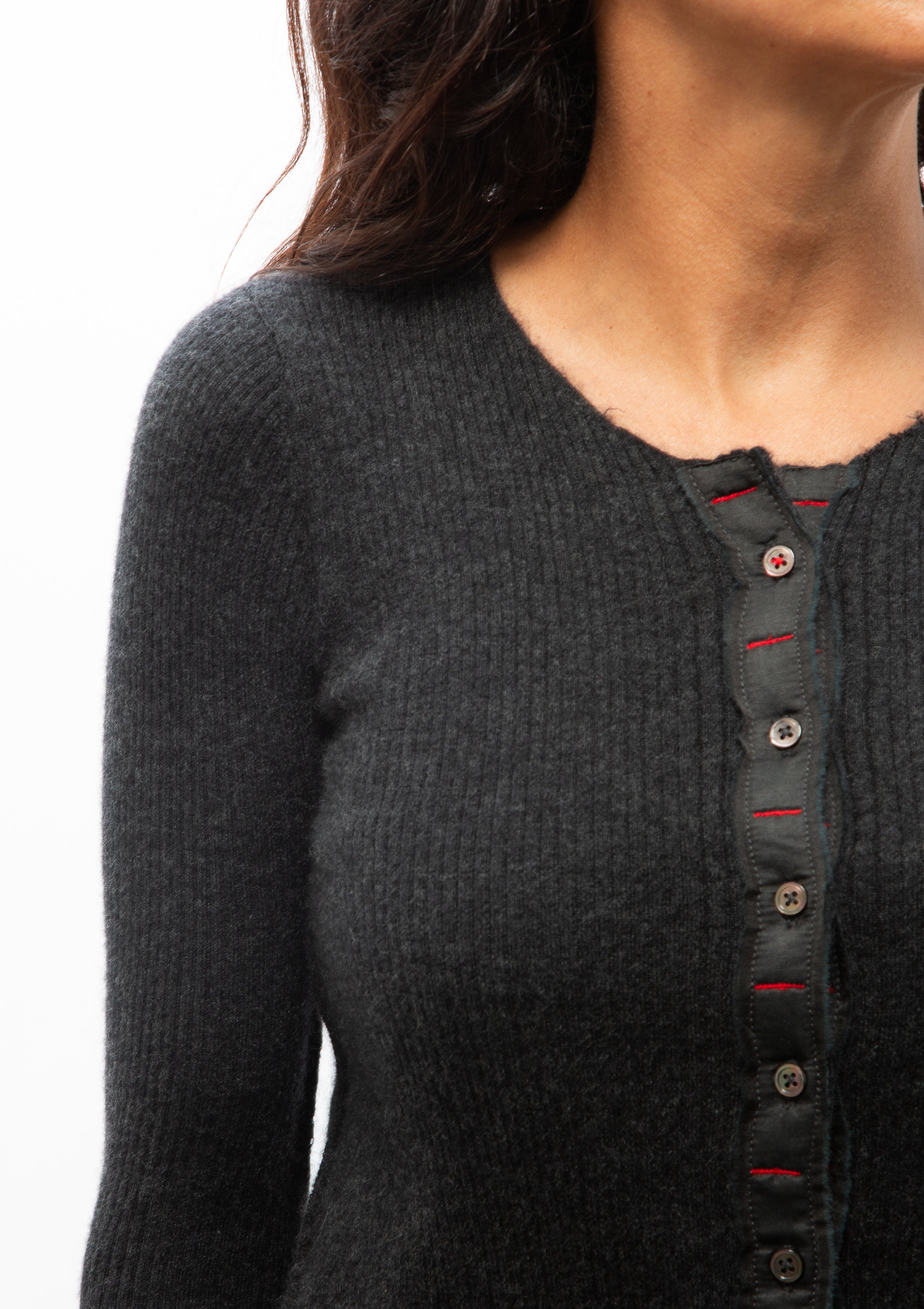 Baby Cardigan | Coal