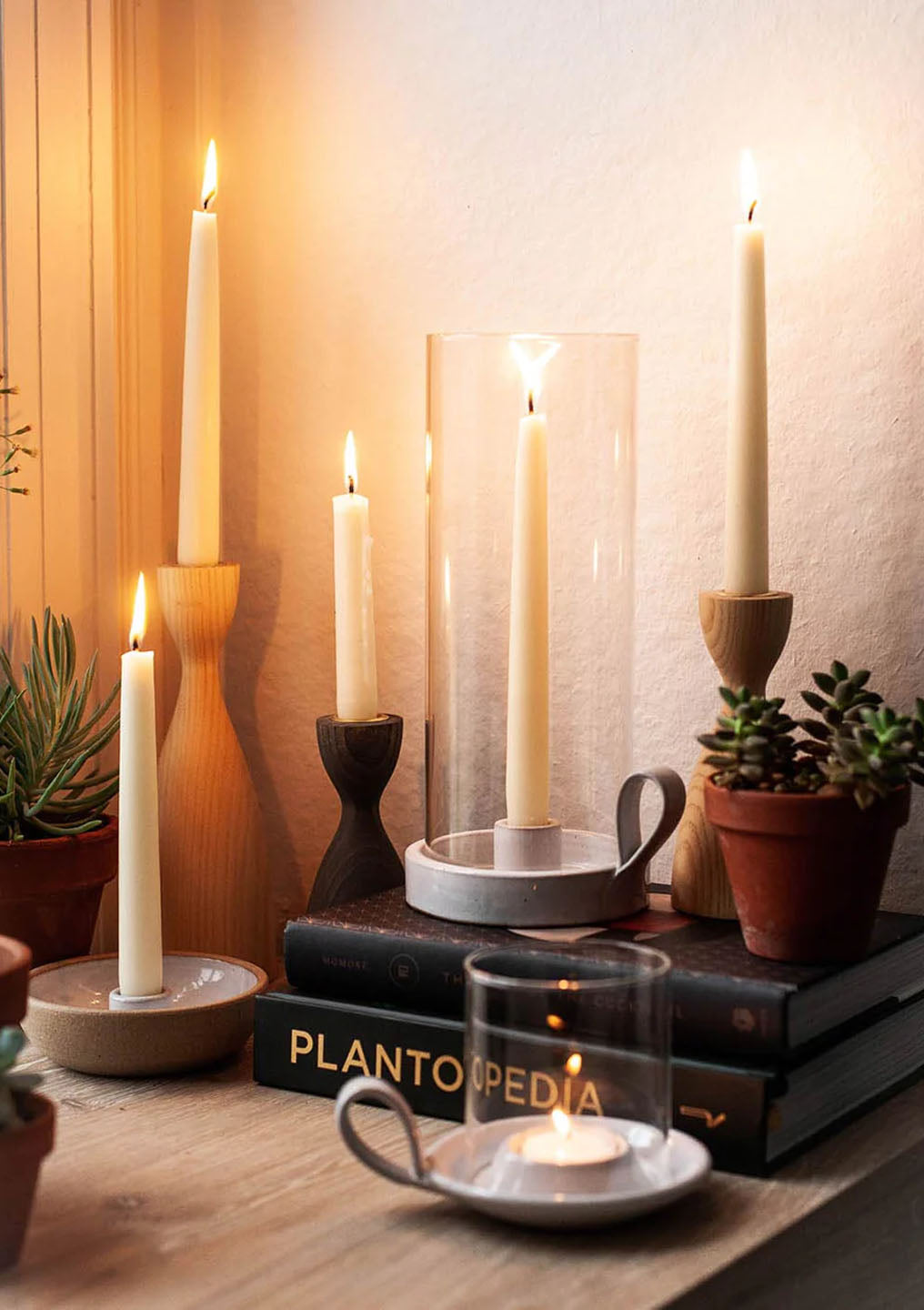 Pantry Candlestick, Natural, Small