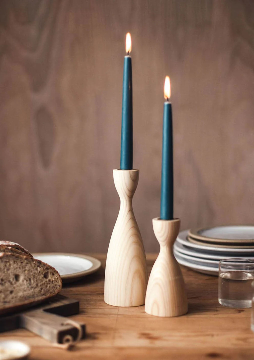 Pantry Candlestick, Natural, Small