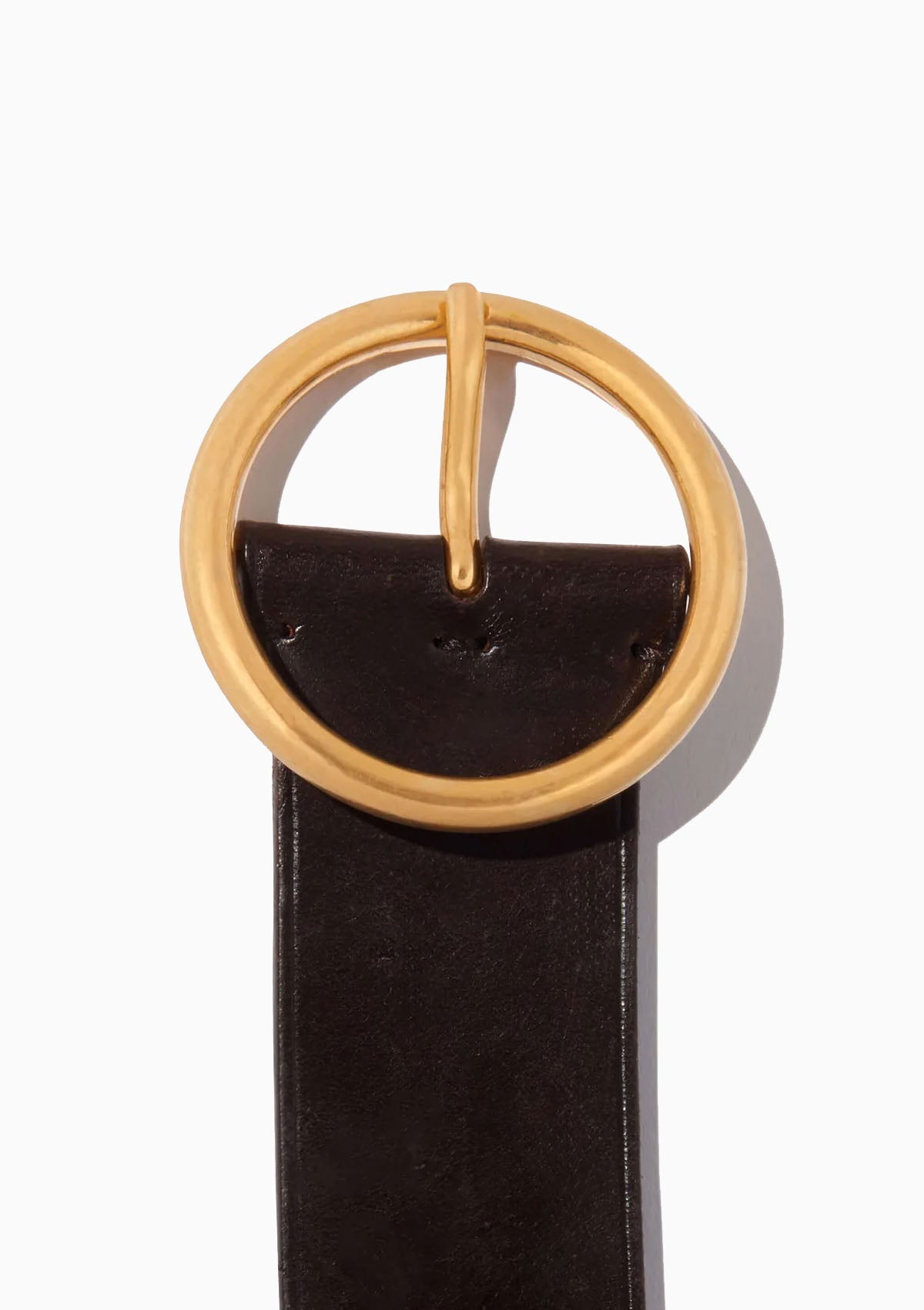 Avery Belt | Dark Brown/Antique Brass