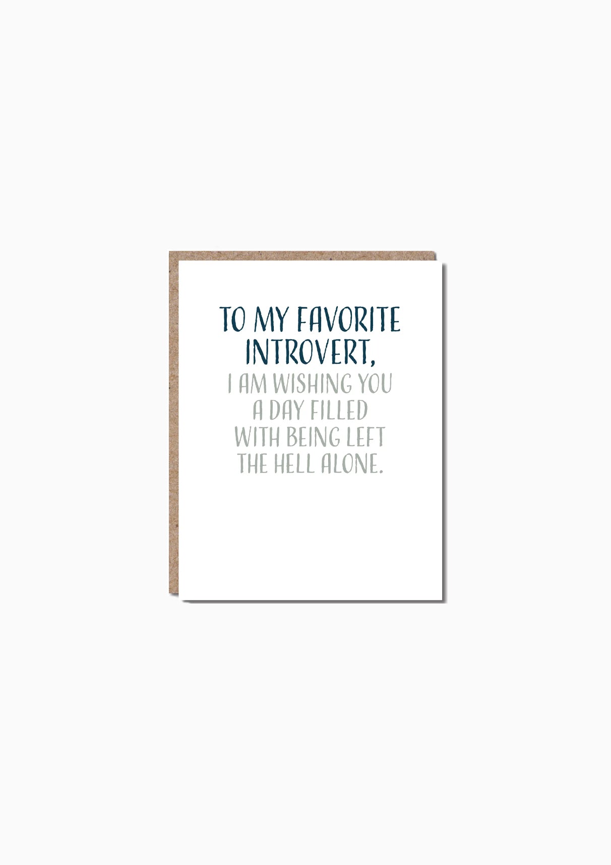 Introvert Funny Birthday Greeting Card