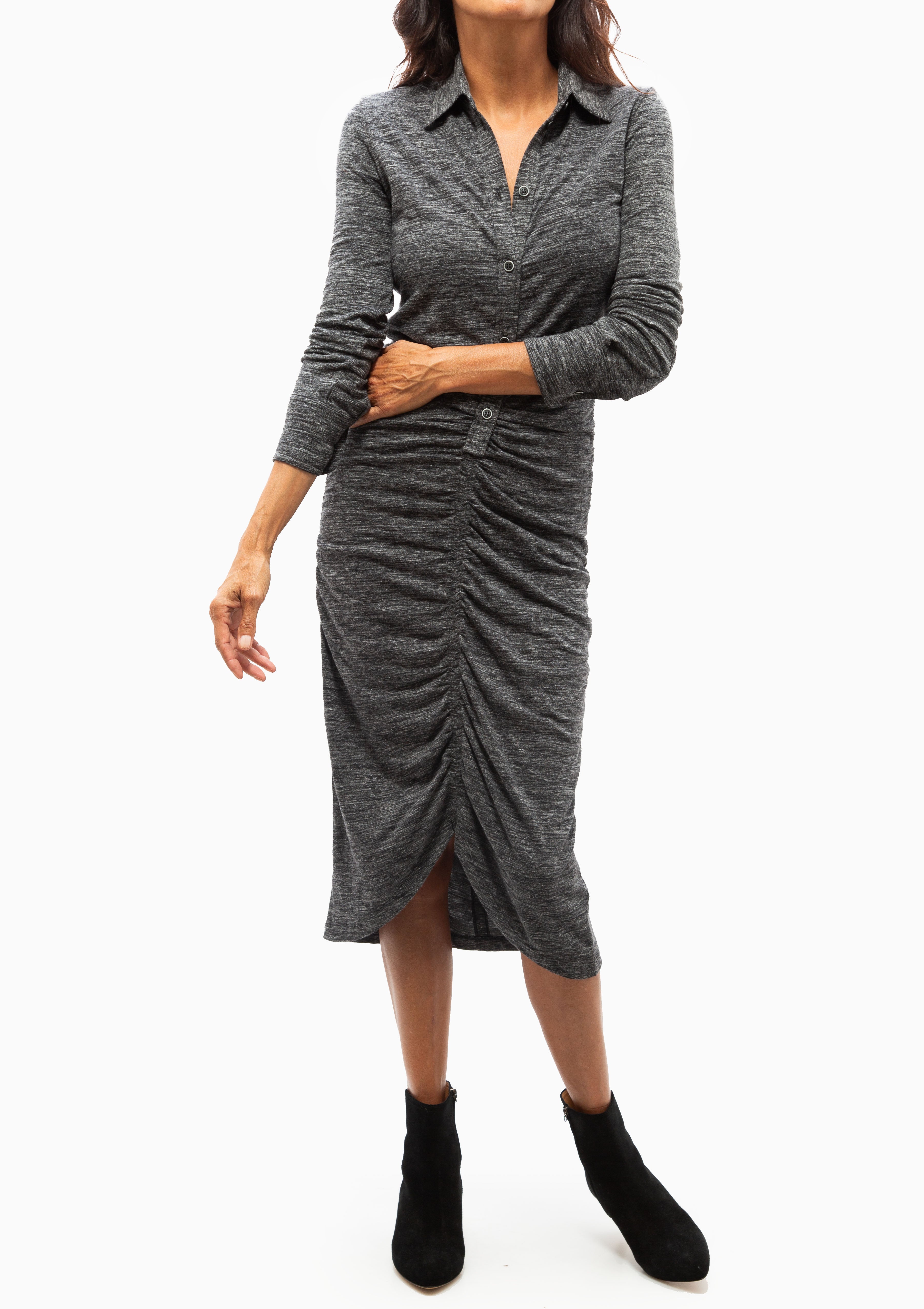 Ivalia Dress | Anthracite