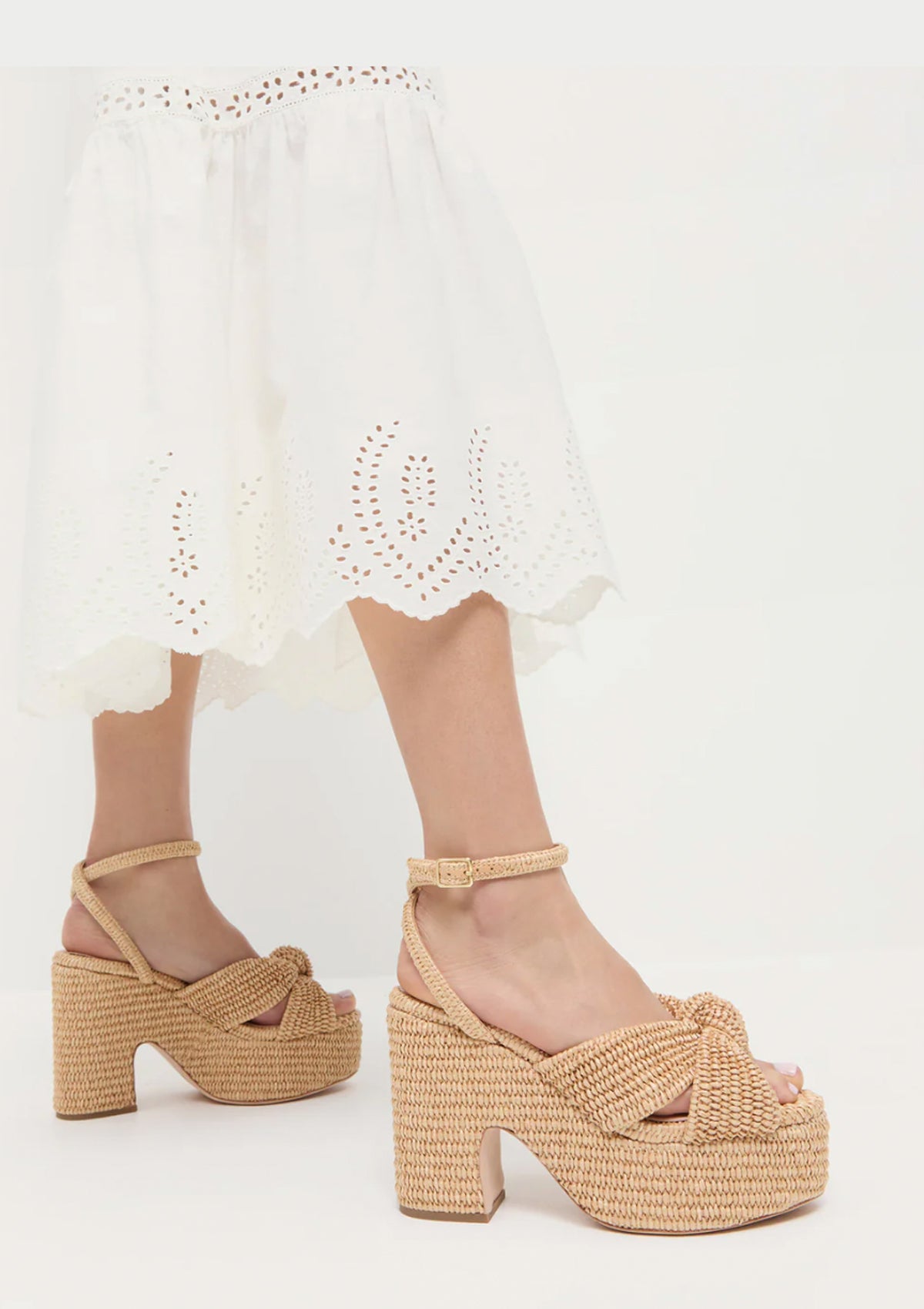 Liza Platform Sandal | Natural