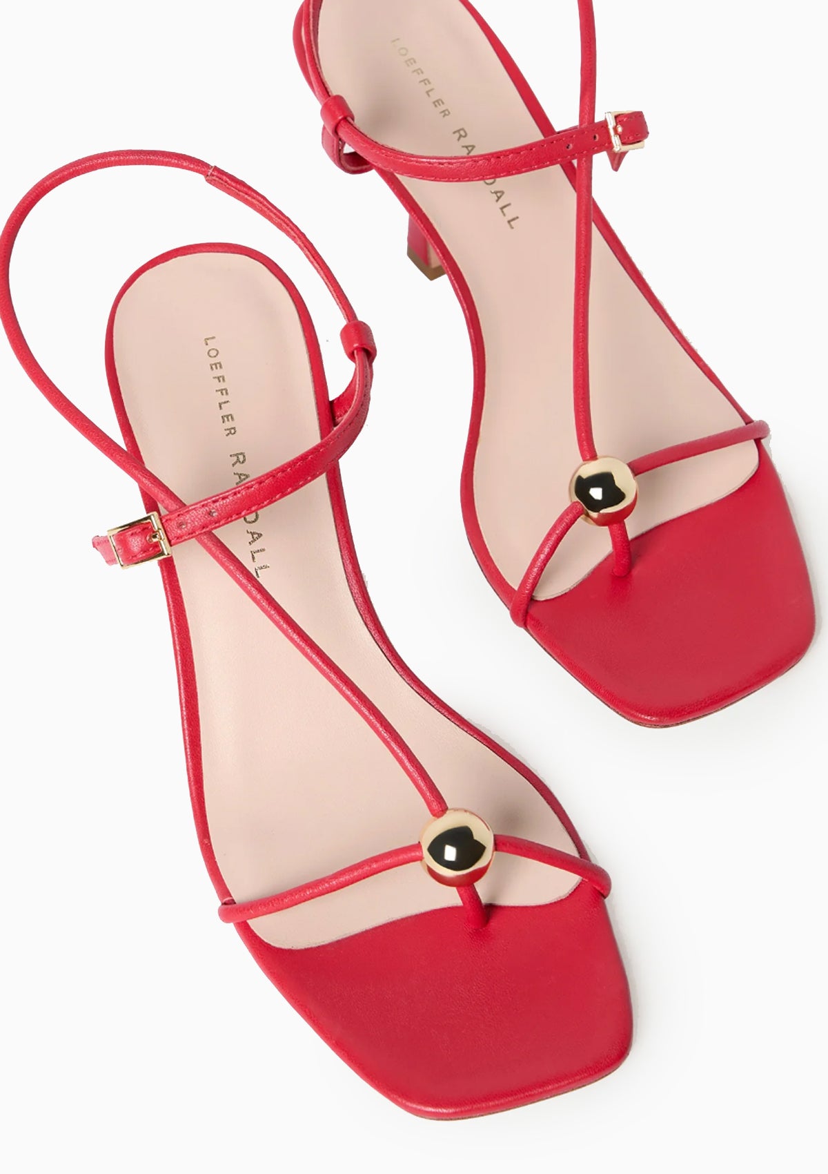 Triana Mid Heel Sandal | Red