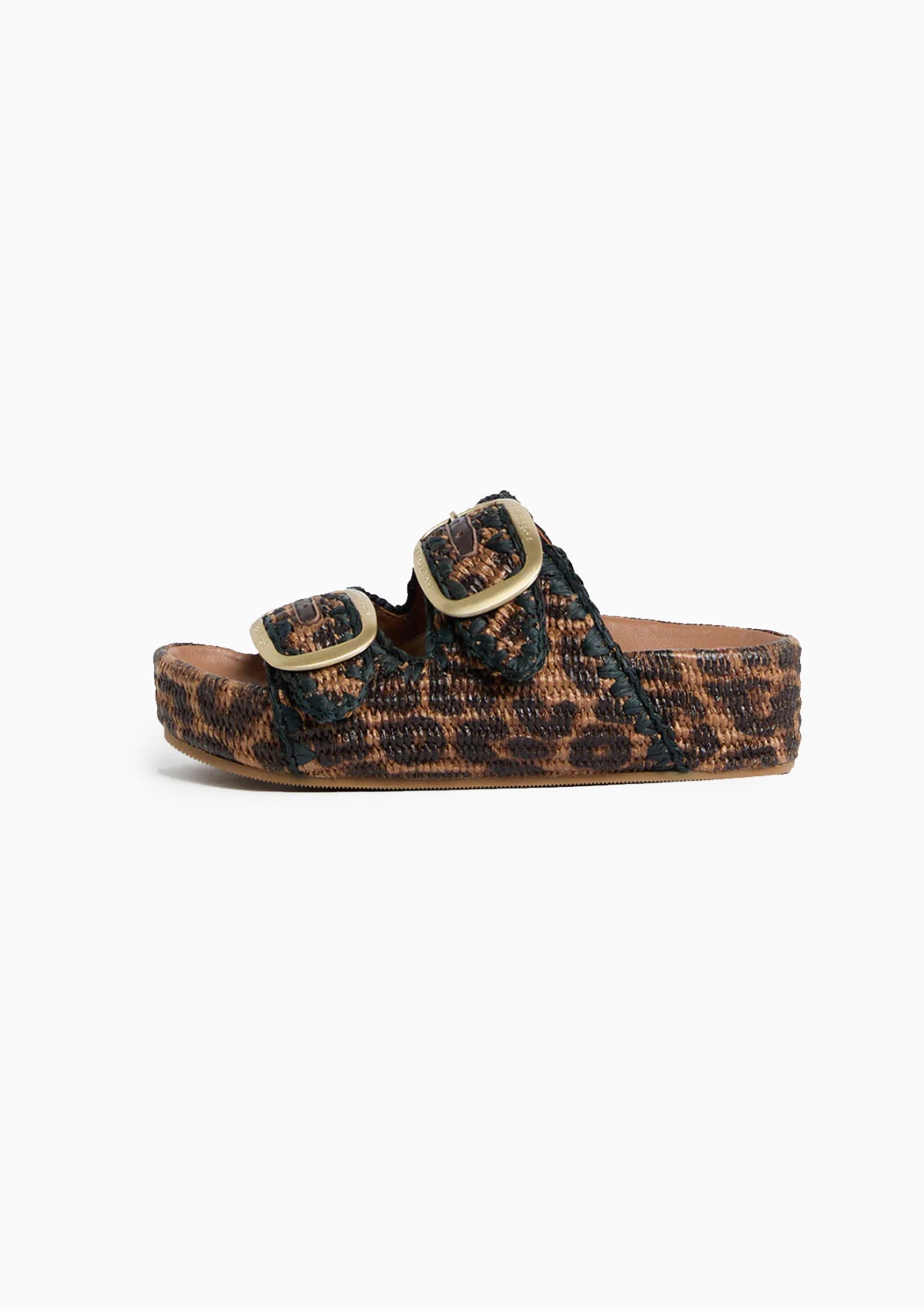 Theo Two-Band Sandal | Leopard