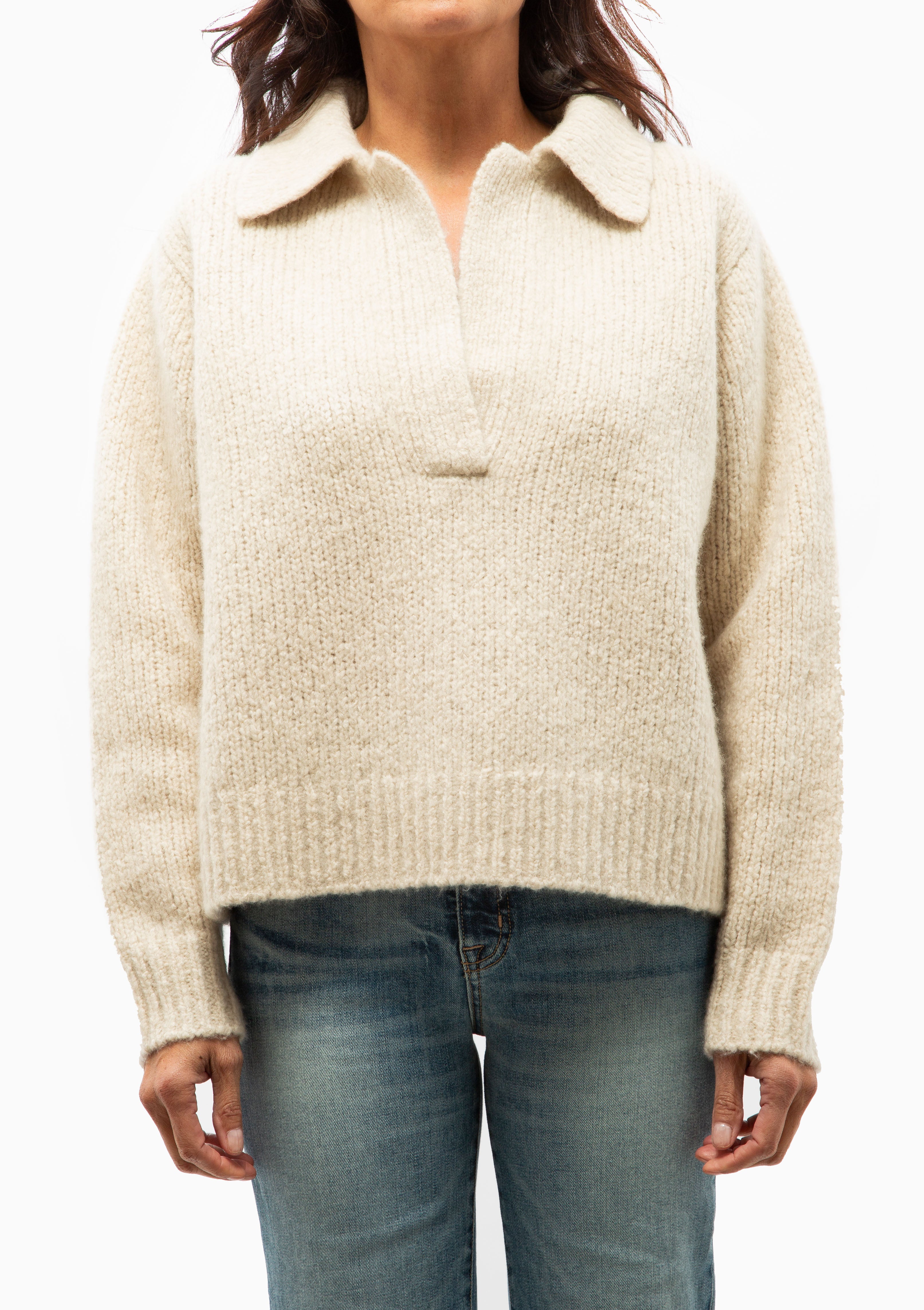 Callen Sweater | Beige Melange