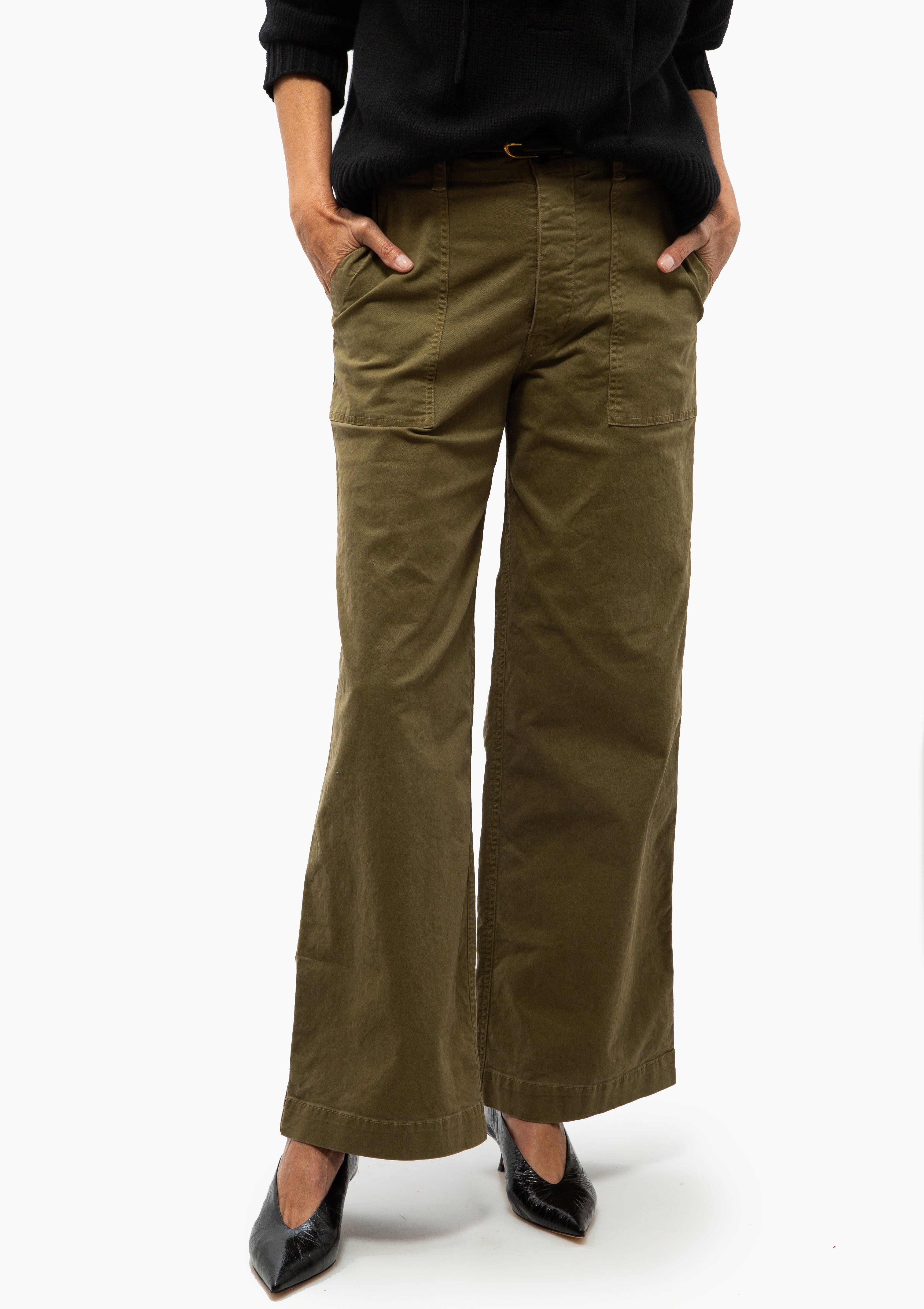 Leon Boy Pant | Military Green