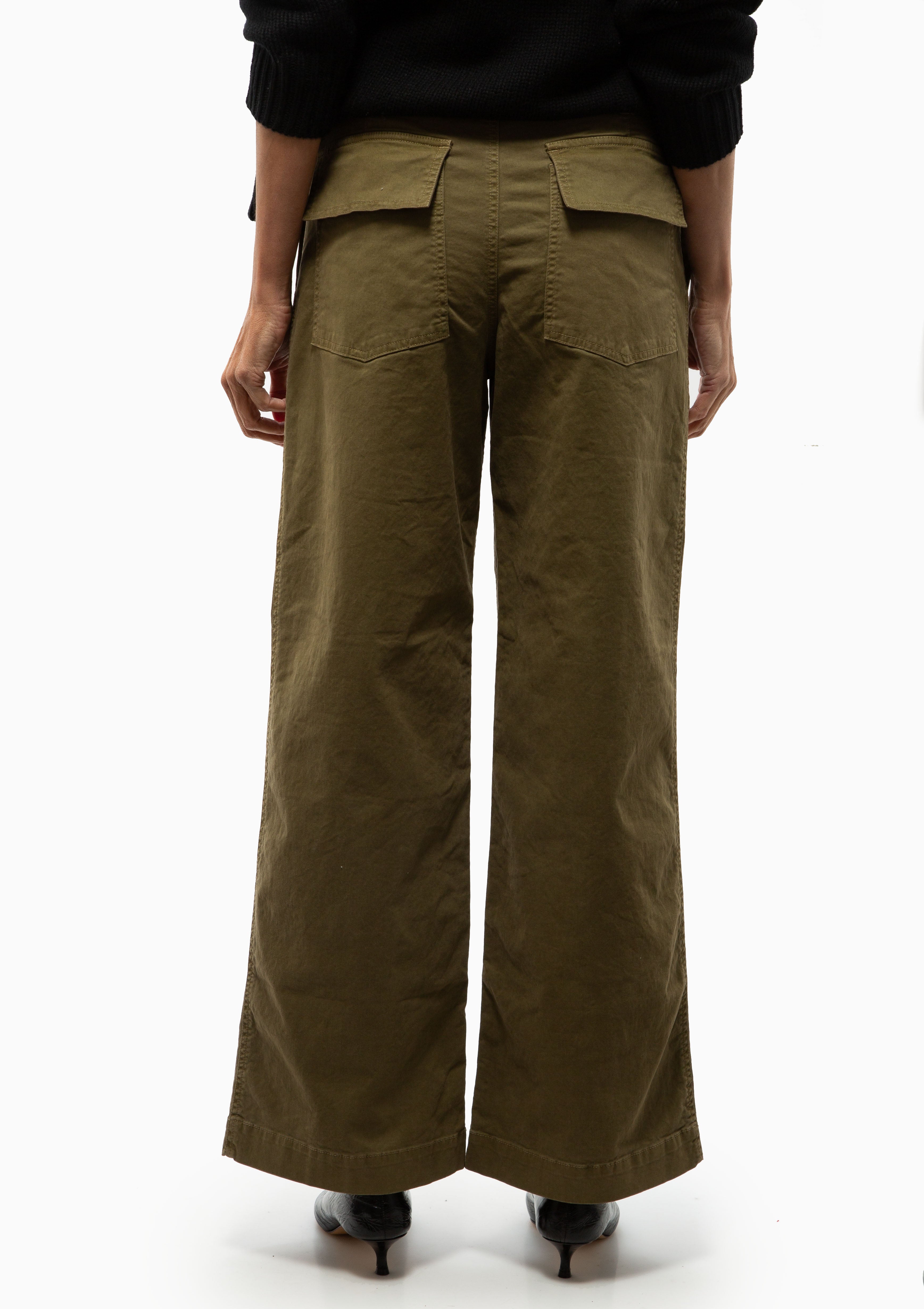 Leon Boy Pant | Military Green