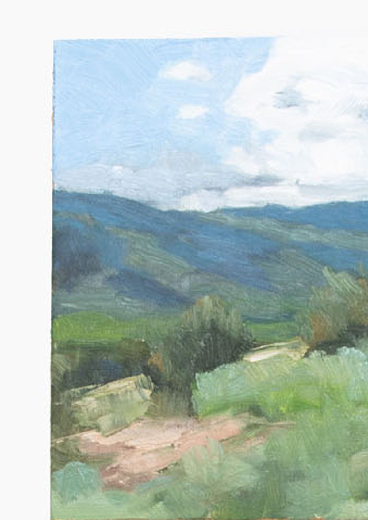 AZ Ranch Oil Painting On Panel Mounted | 5"x7"