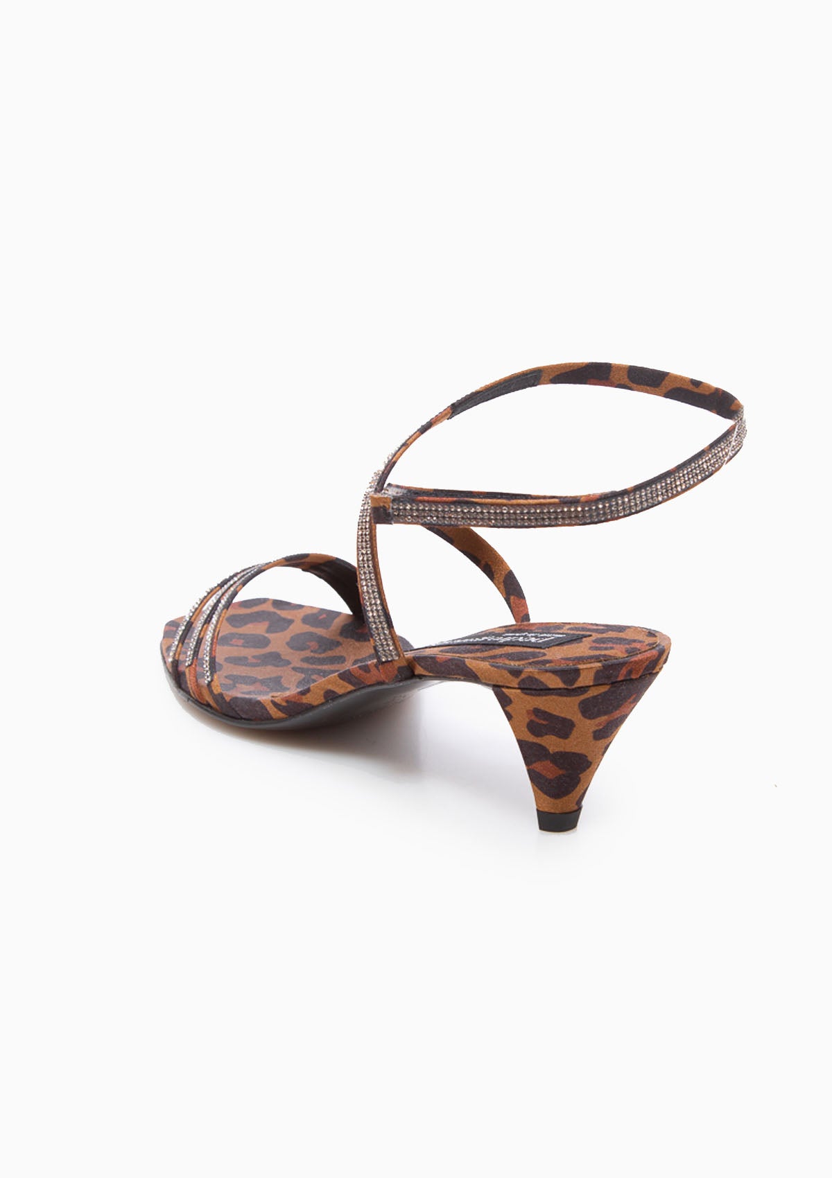 Ascen Heel | Leopard Satin