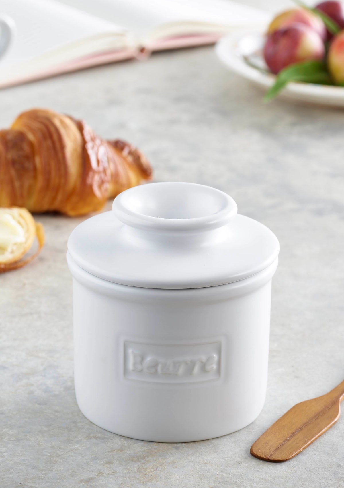 The Original Butter Bell Crock | Cafe Matte White