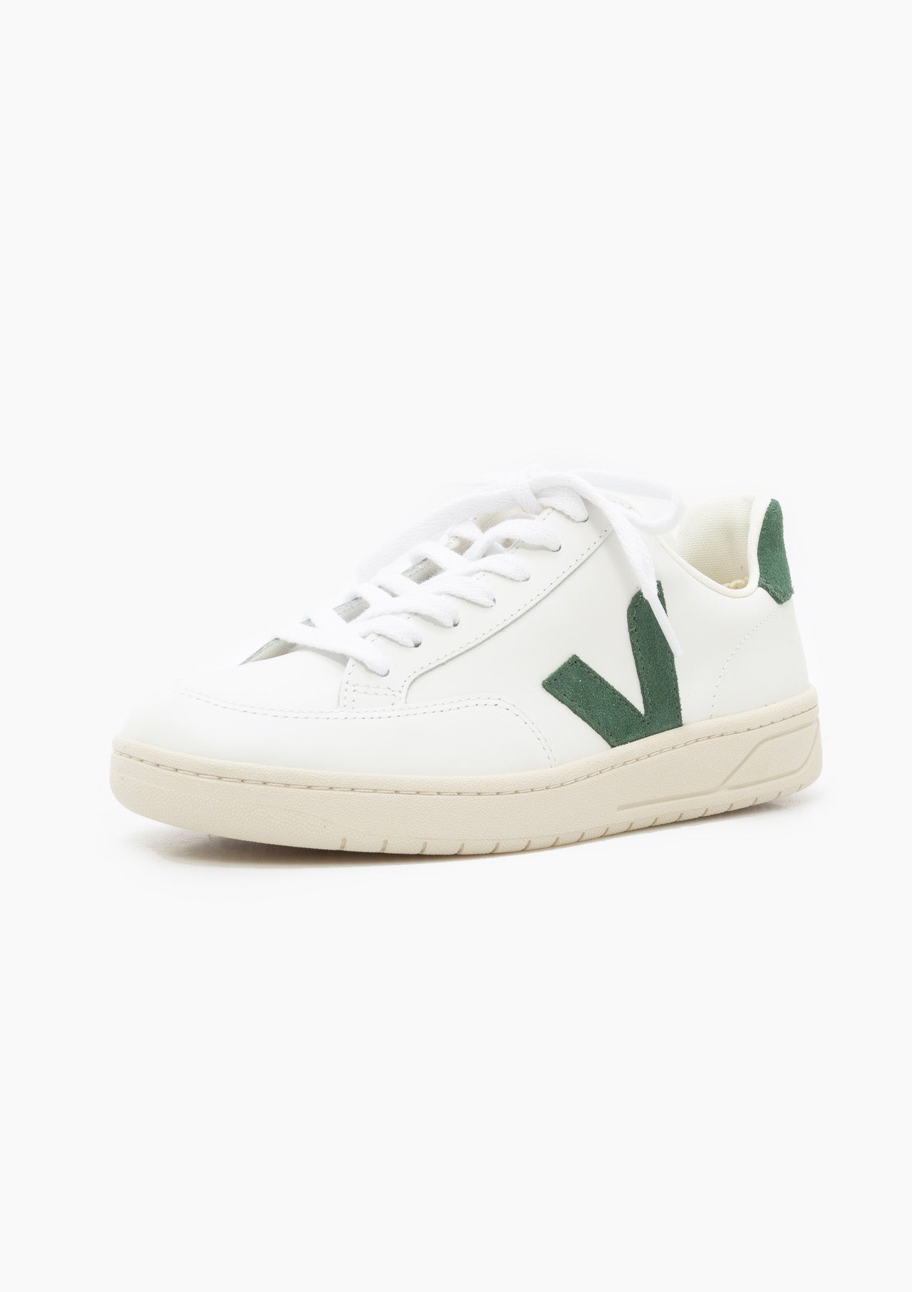 V-12 Leather Sneaker | White Cyprus