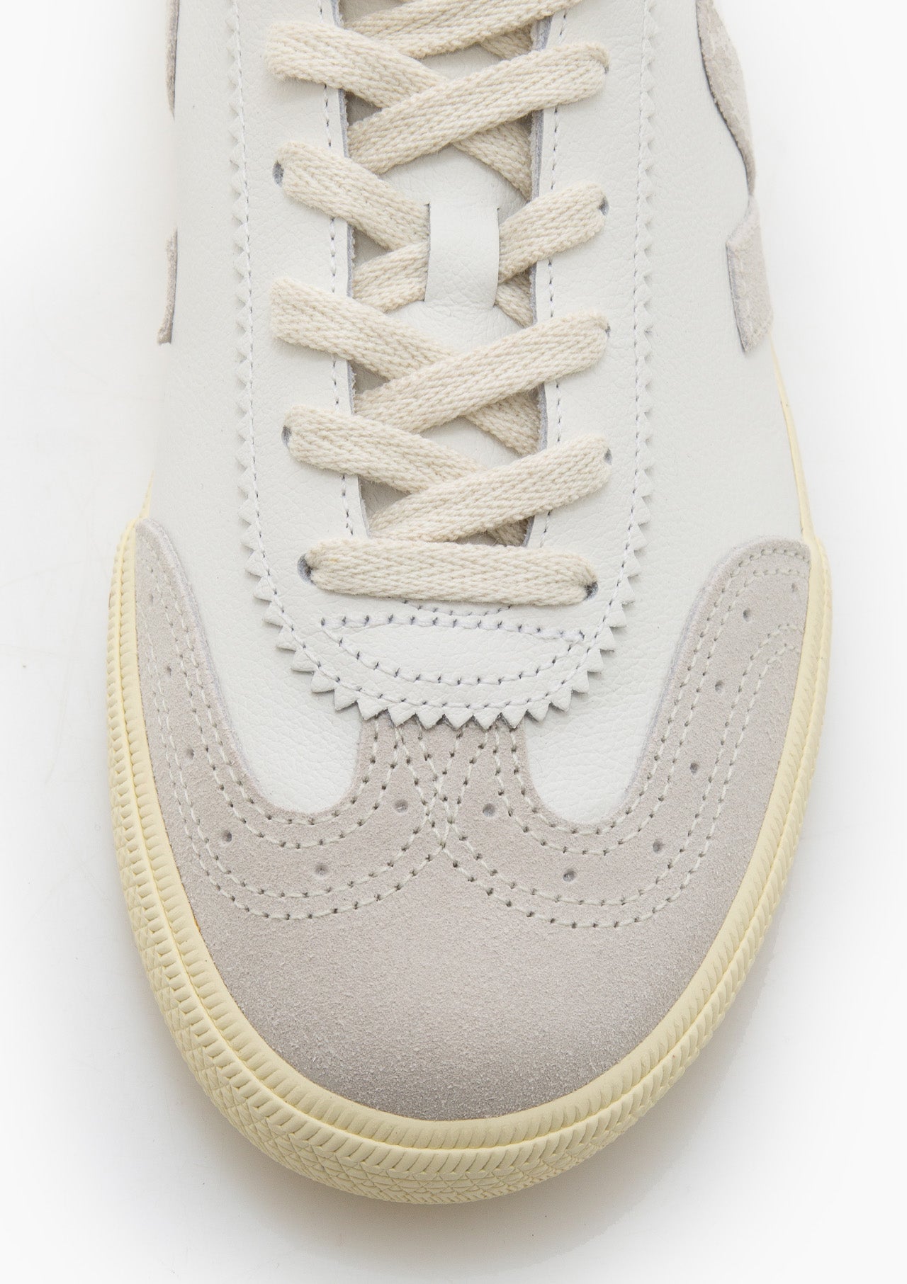 Volley Leather Sneaker | White Natural