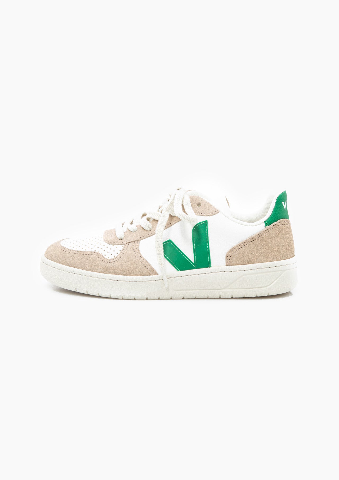 V-10 Chromefree Sneaker | White Emeraude Sahara