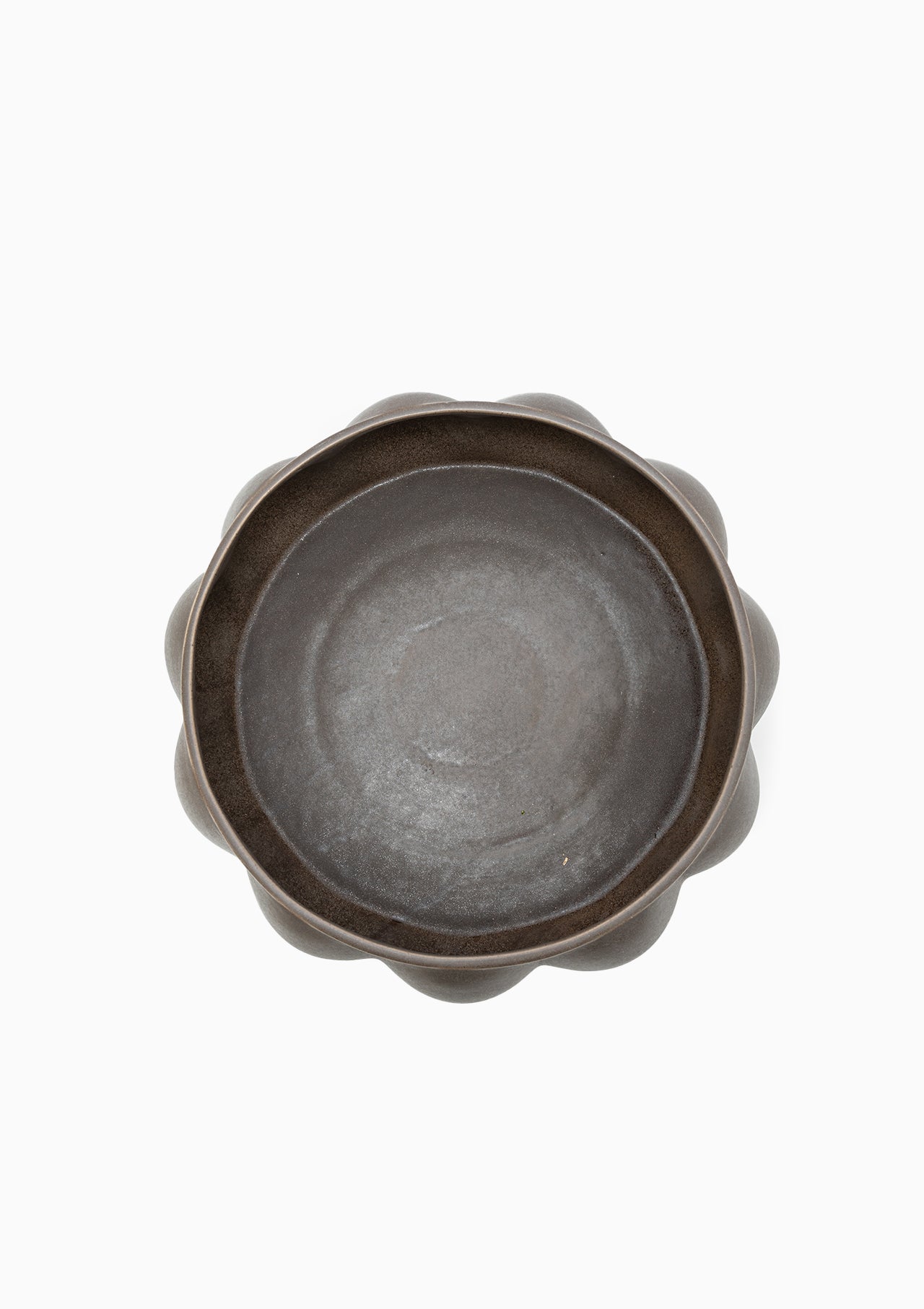 Balloon Tray | Mud Brown, 17"D x 4.75"H