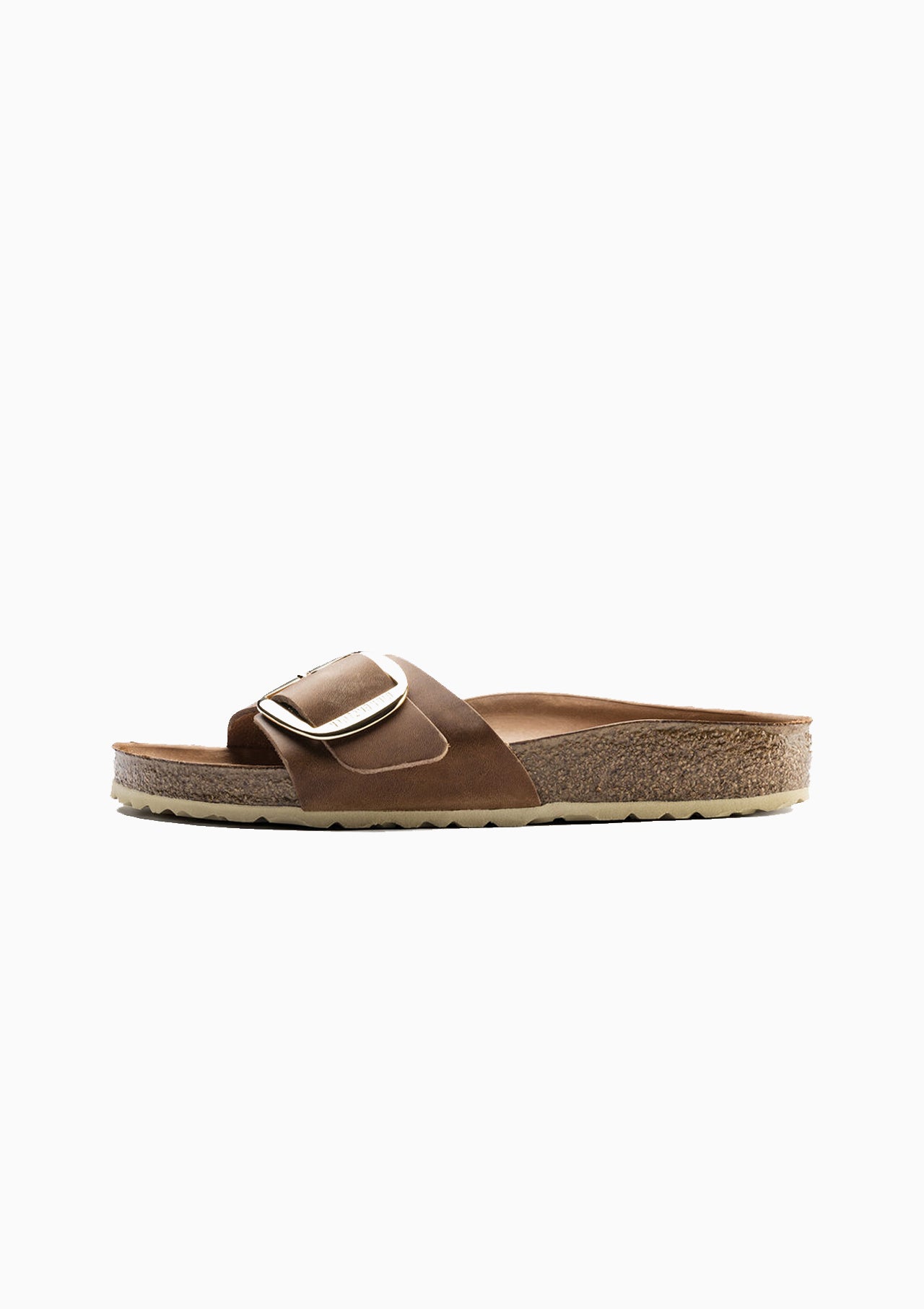 Madrid Big Buckle Sandal | Cognac