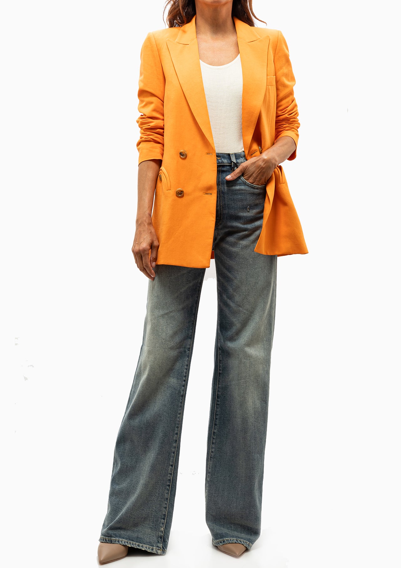 Everyday Blazer | Rox Star Tangerine