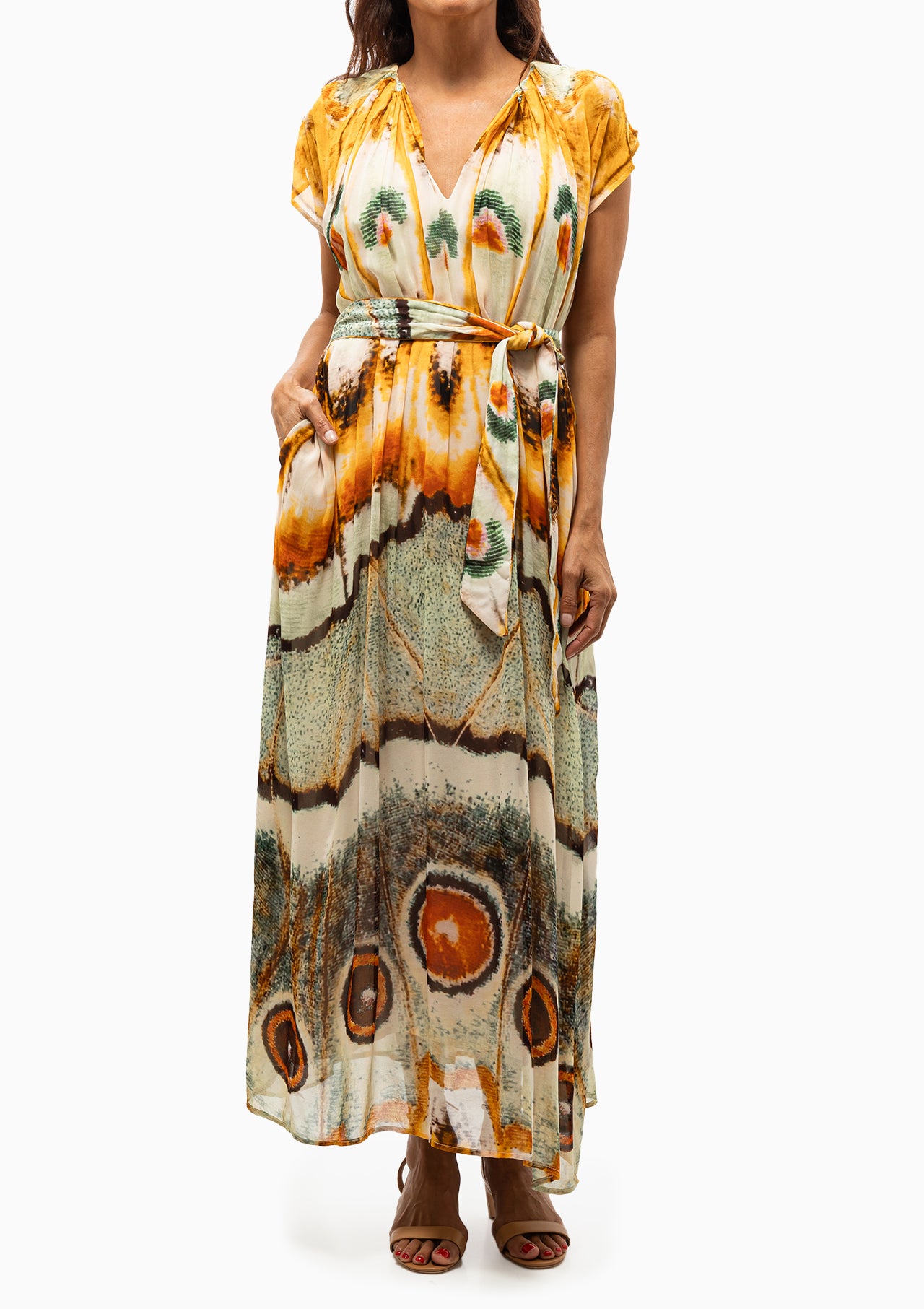 Nubia Maxi Dress | Petal Skin Yellow