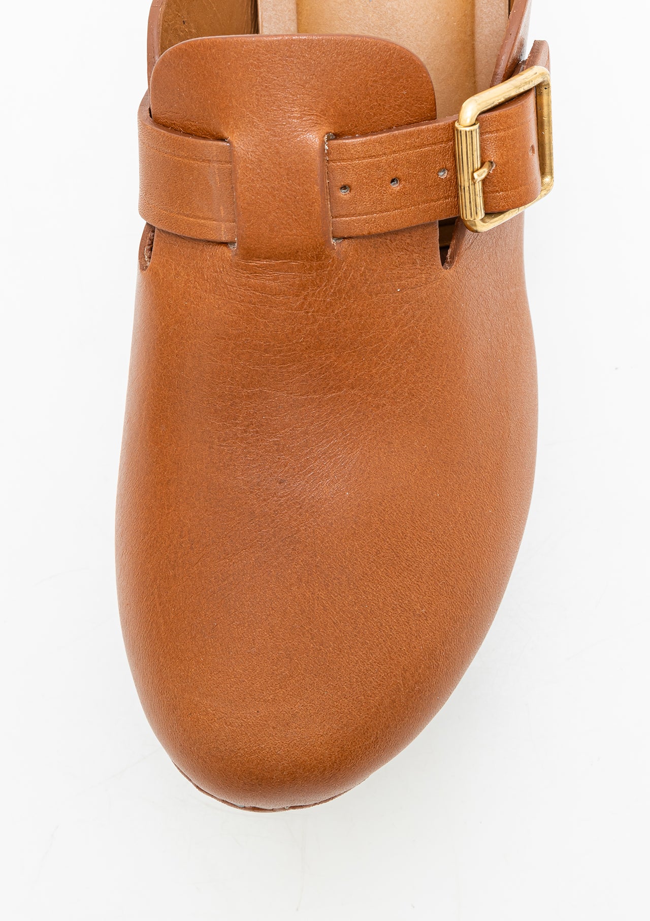 Leather Clog | Tan