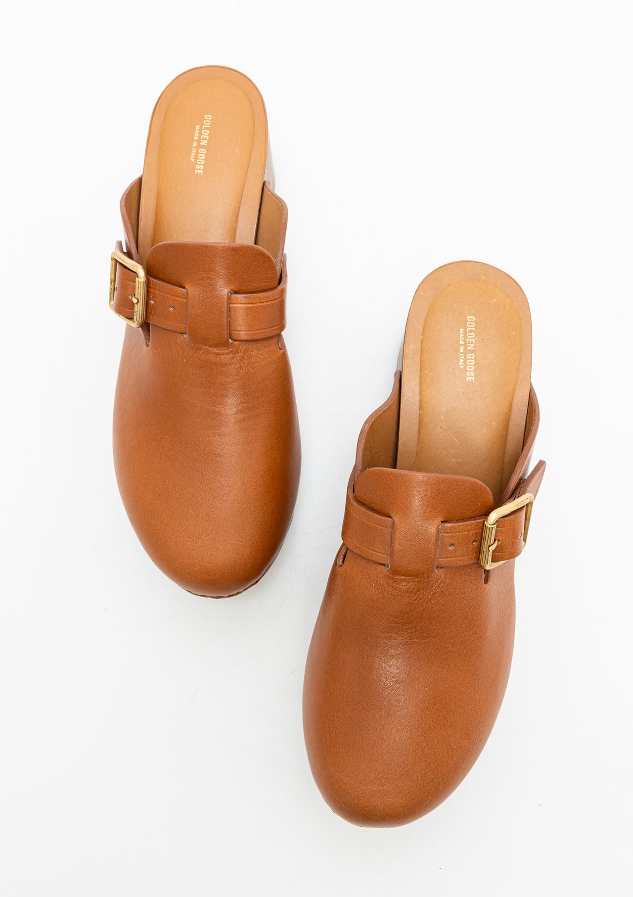 Leather Clog | Tan