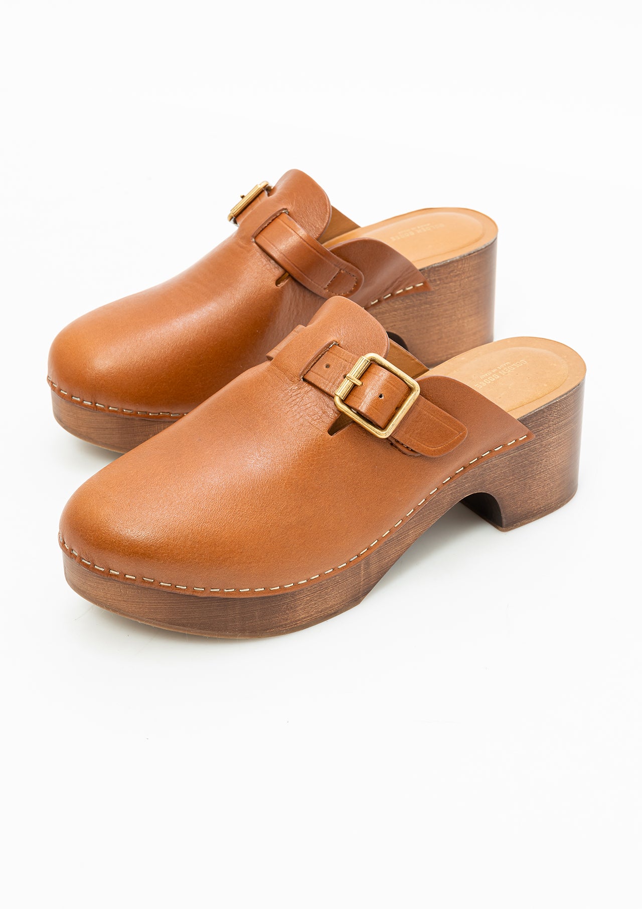 Leather Clog | Tan