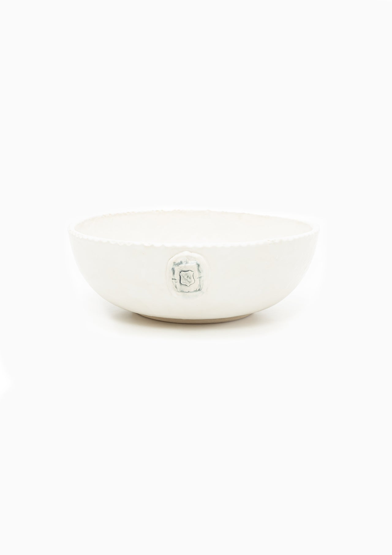 French Crest Handmade Bowl | Egret