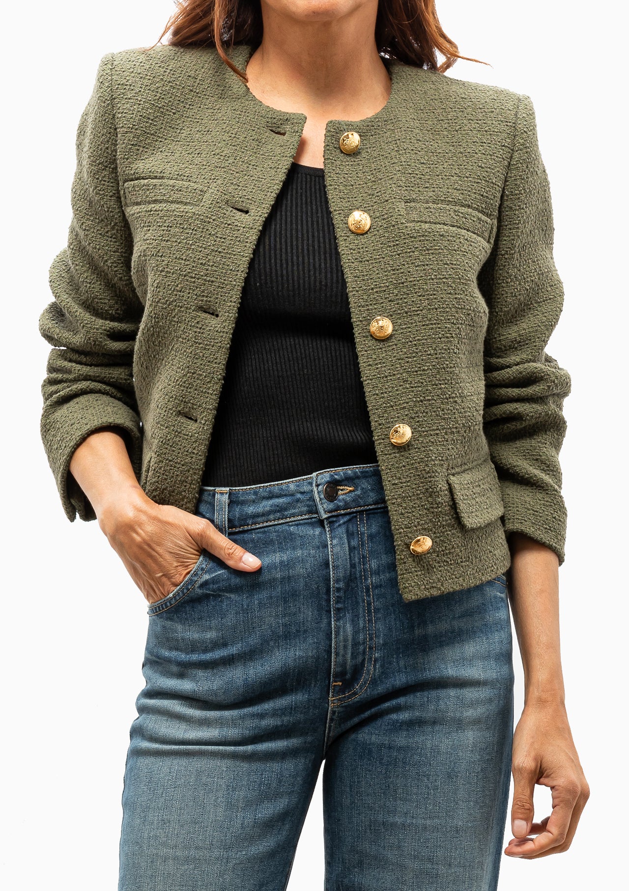 Paige Jacket | Army Green