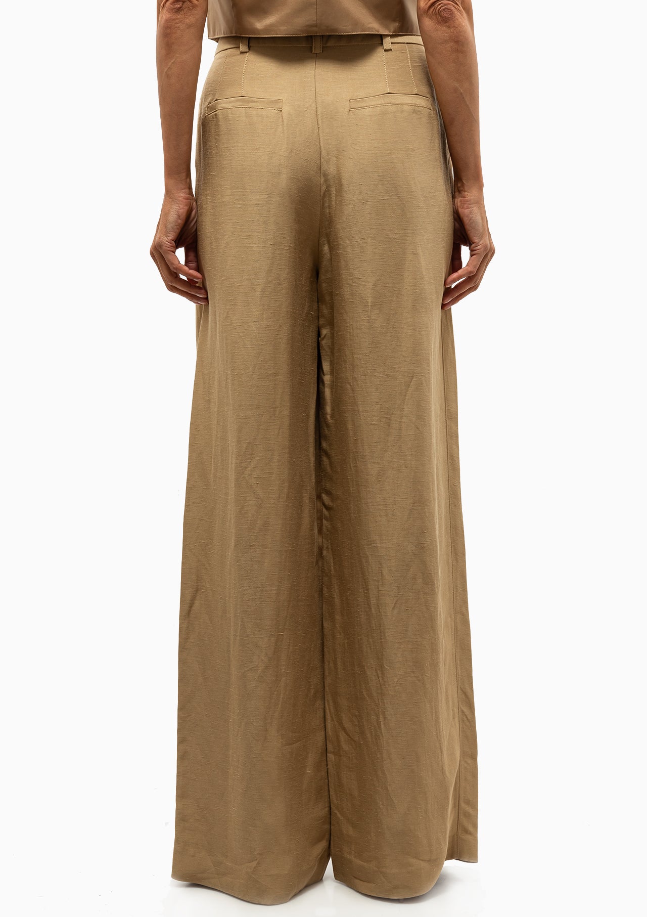 Pleated Trouser | Khaki