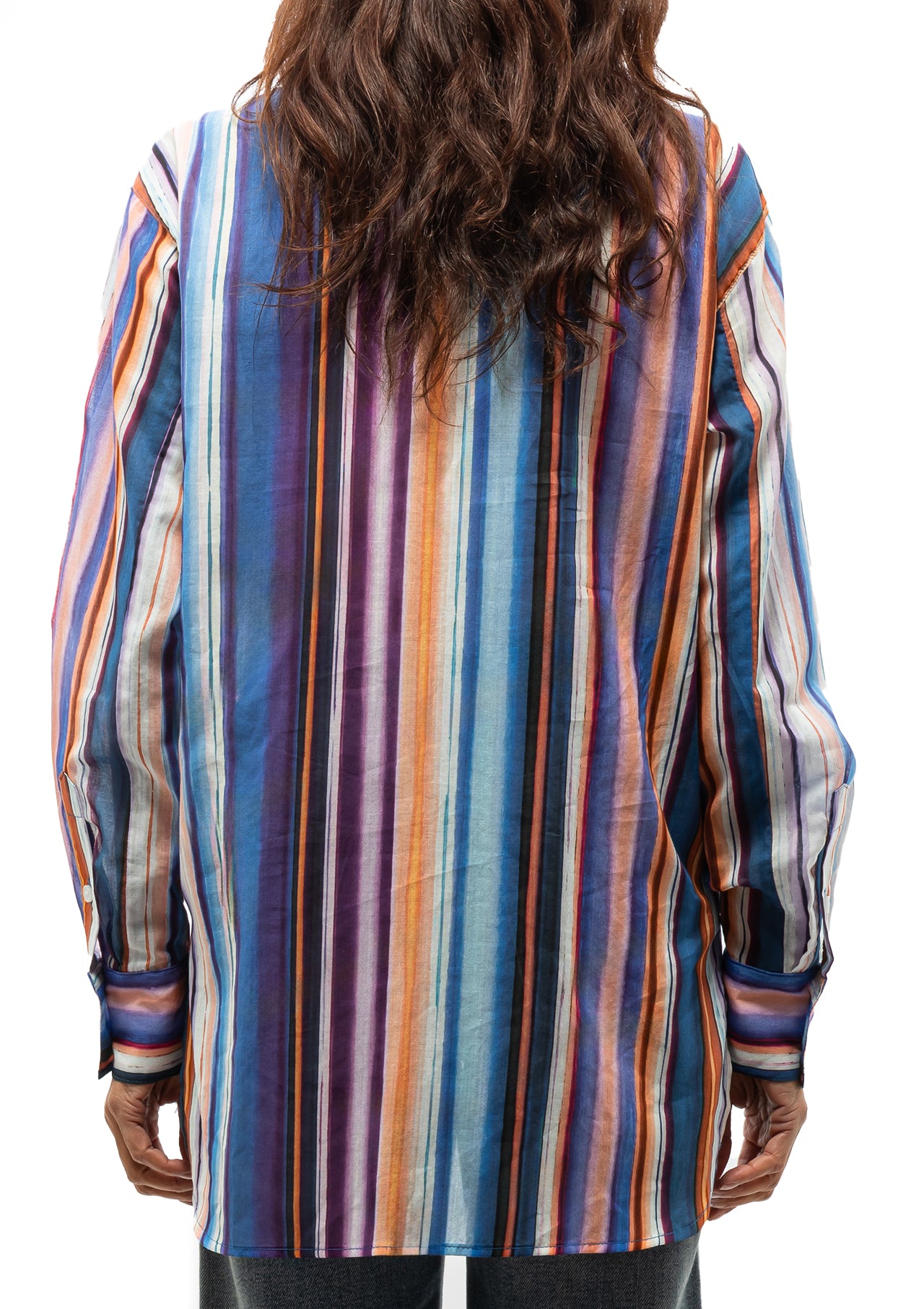 Over The Head Pocket Shirt | Sunset Stripe