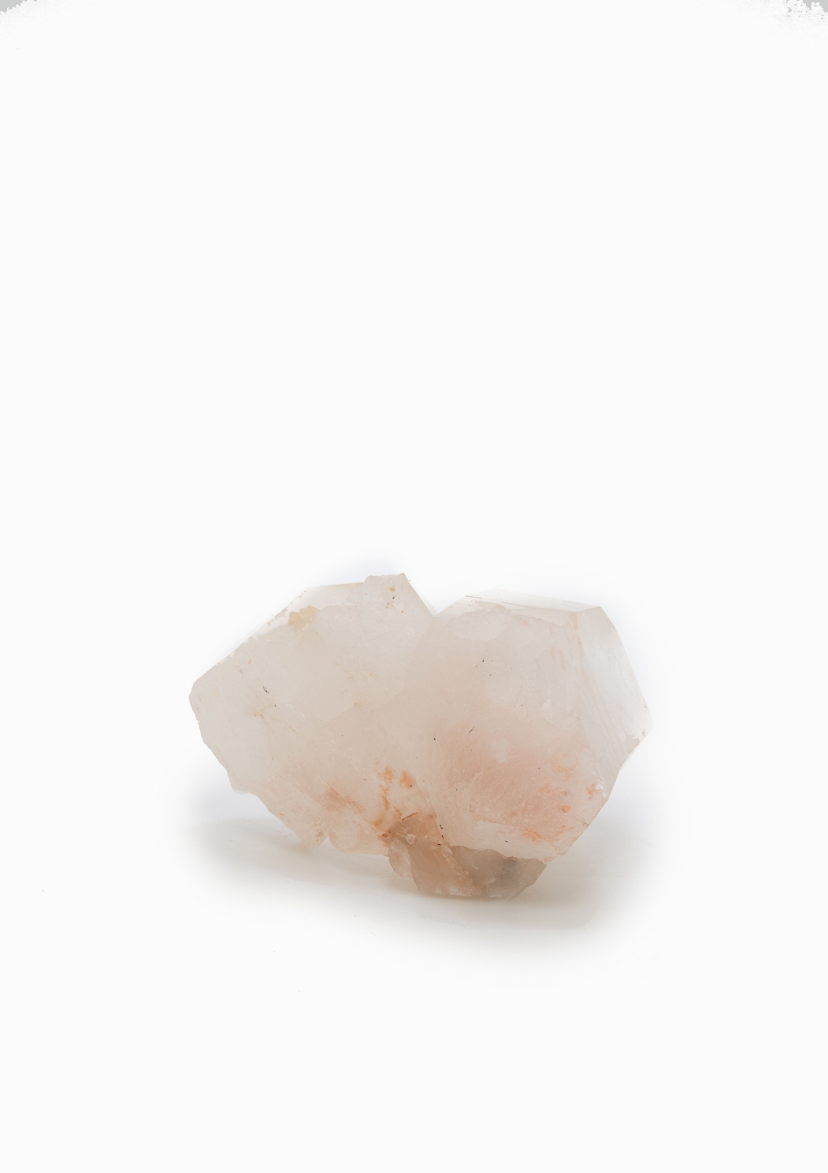 Brazilian Quartz Crystal 40 | Orange Iron Oxides