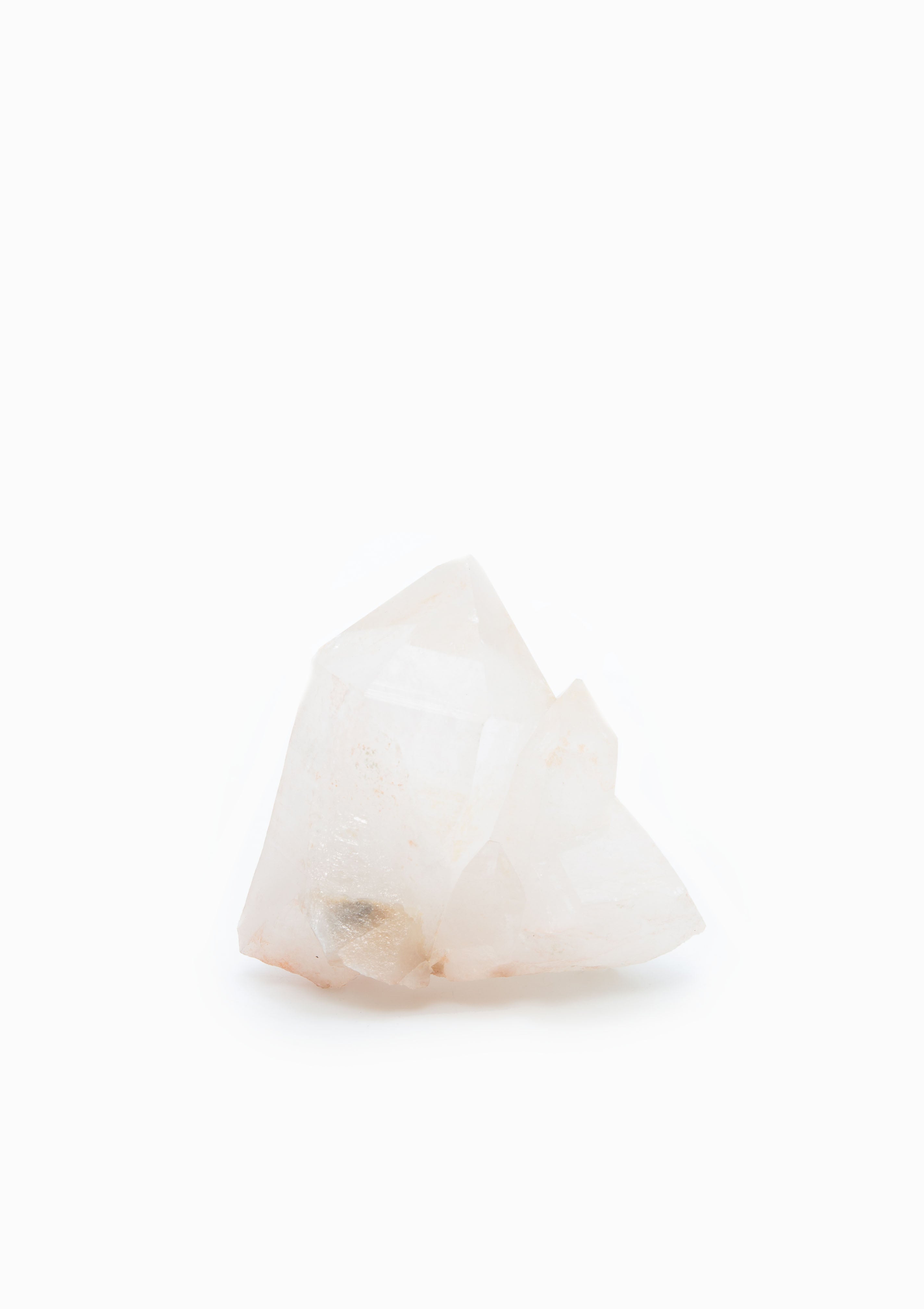 Brazilian Quartz Crystal 40 | Orange Iron Oxides