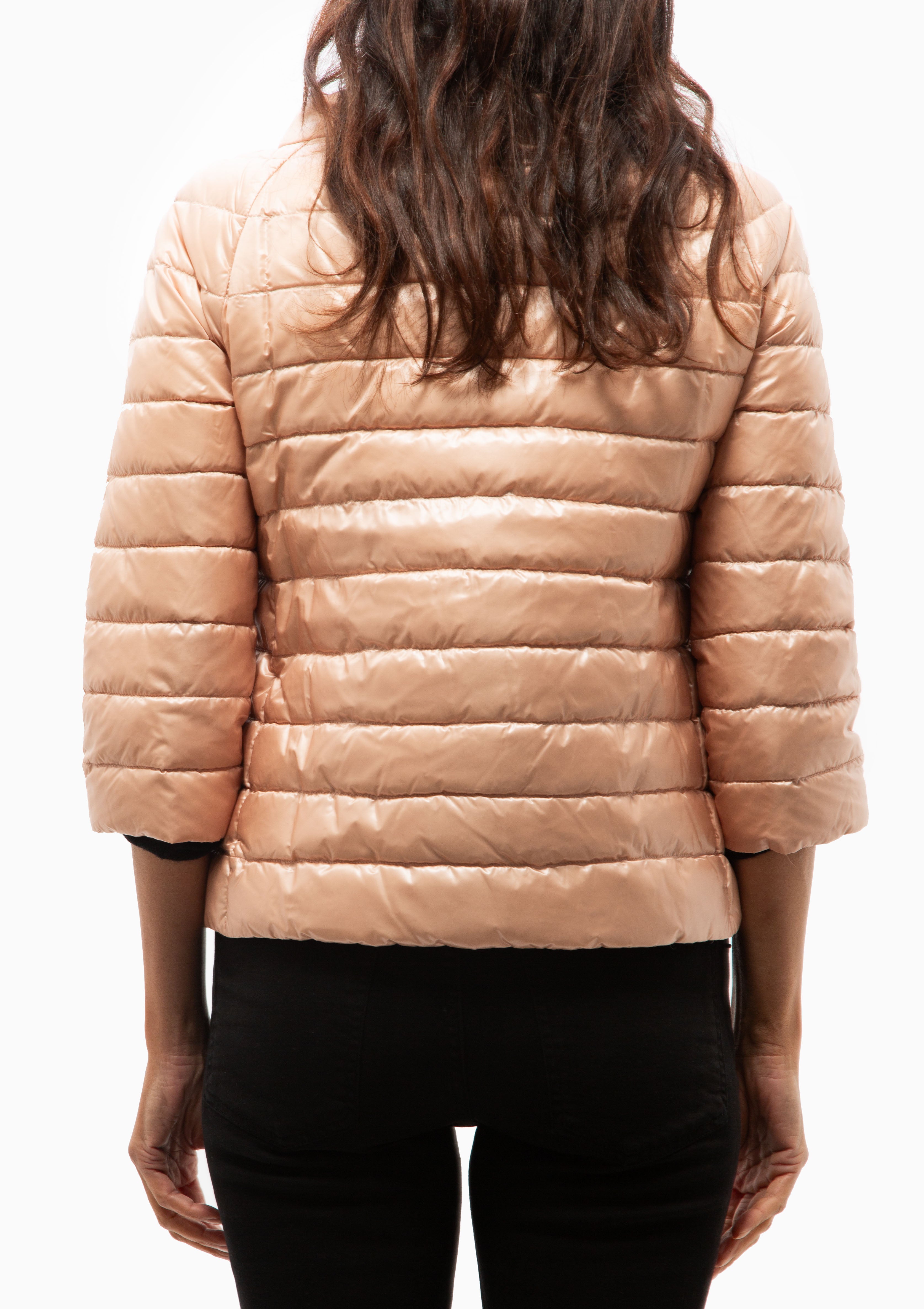 Classic Nylon Reversible 3/4 Sleeve Jacket | Blush/Coral