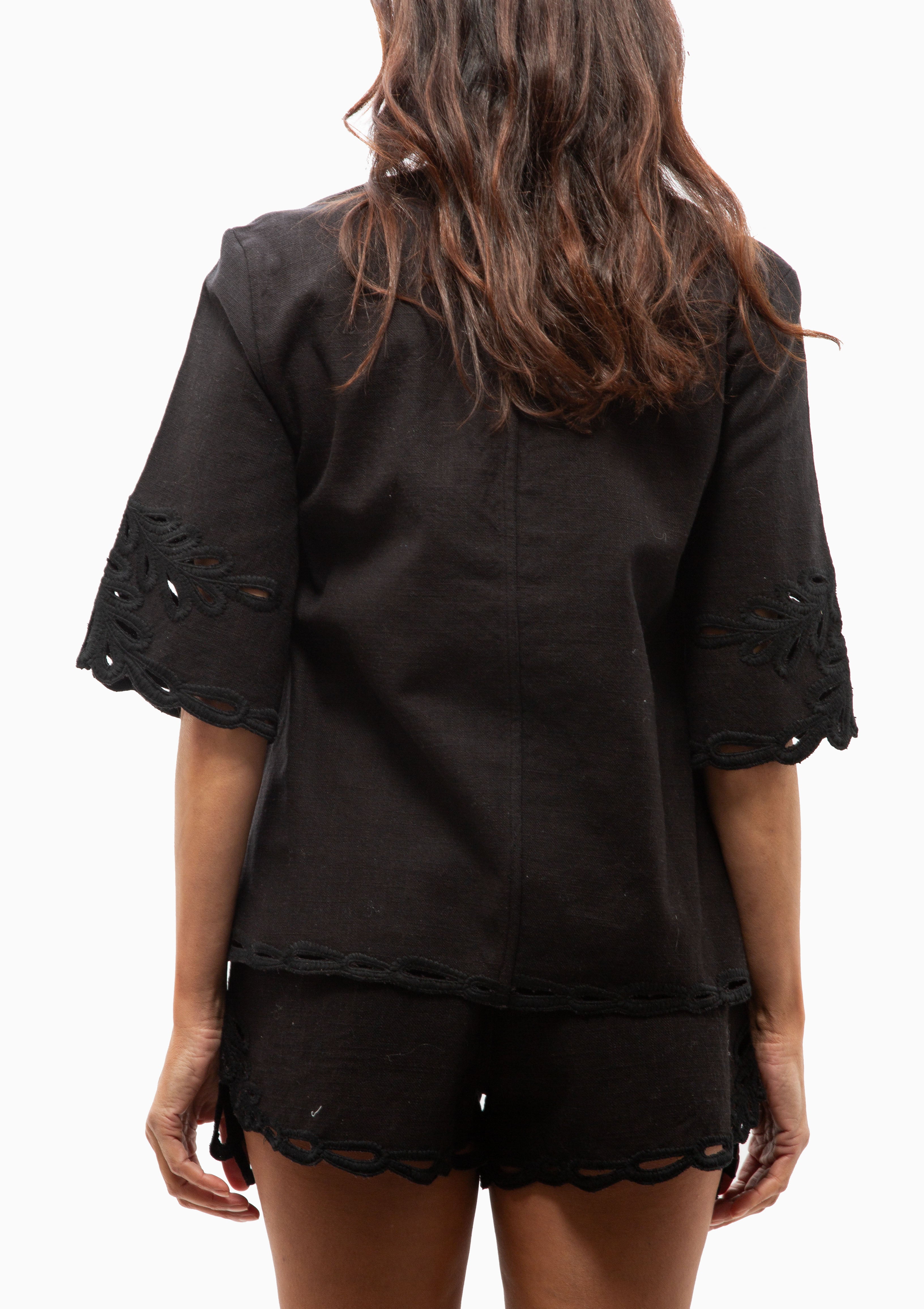 Shana Top | Faded Black