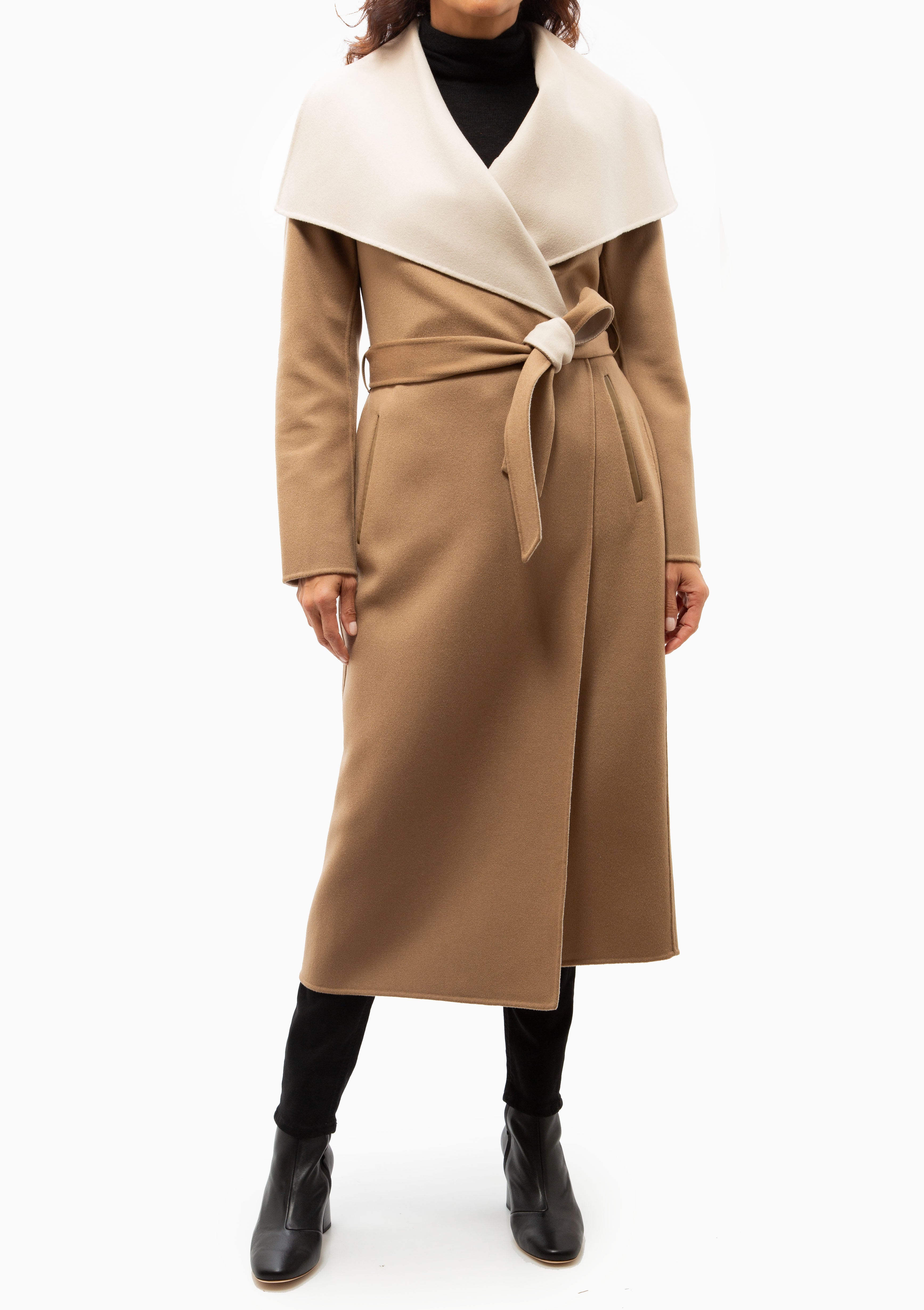 Mai Wrap Coat | Light Camel/Trench