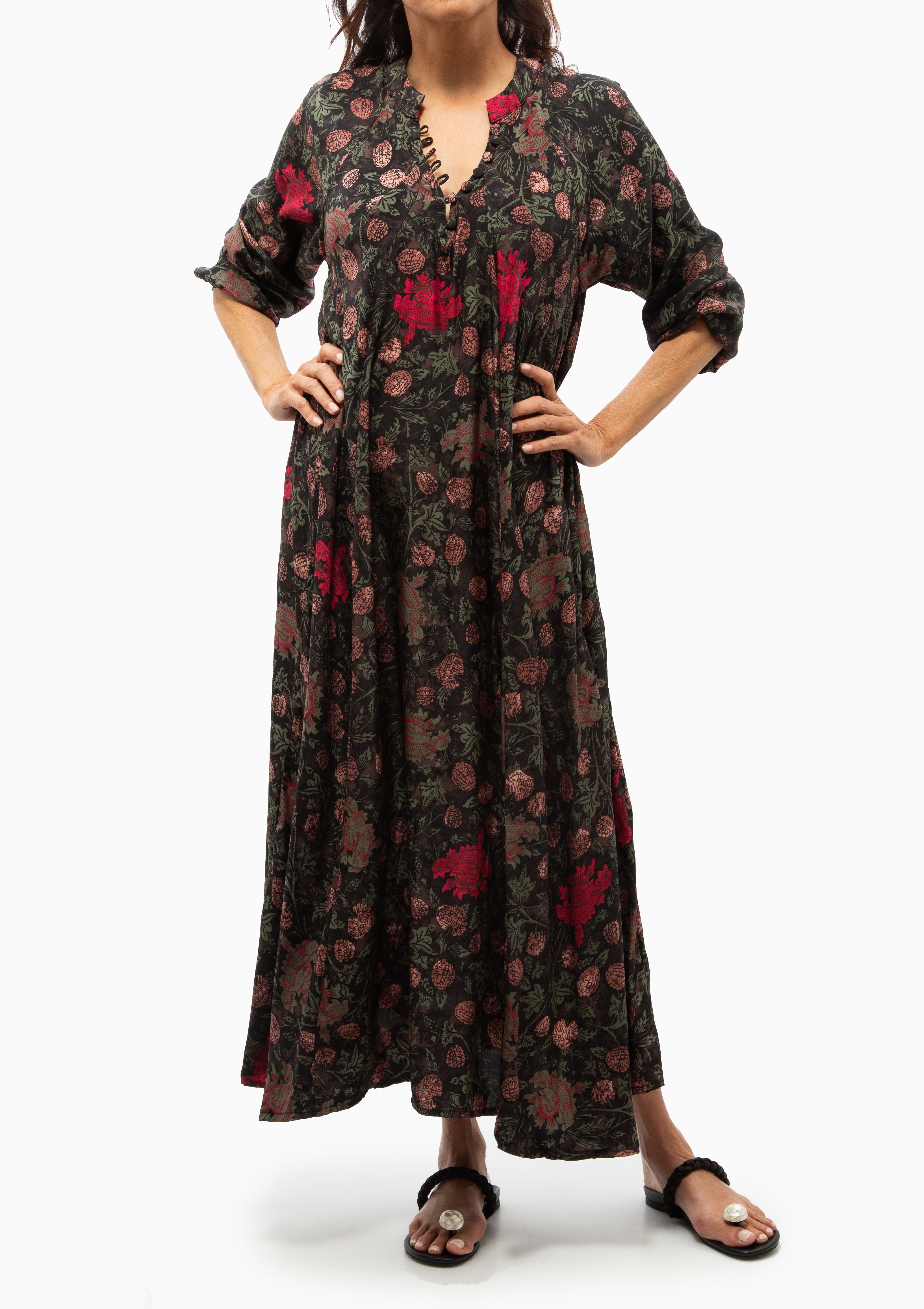 Fiore Maxi | Lehua Print Black