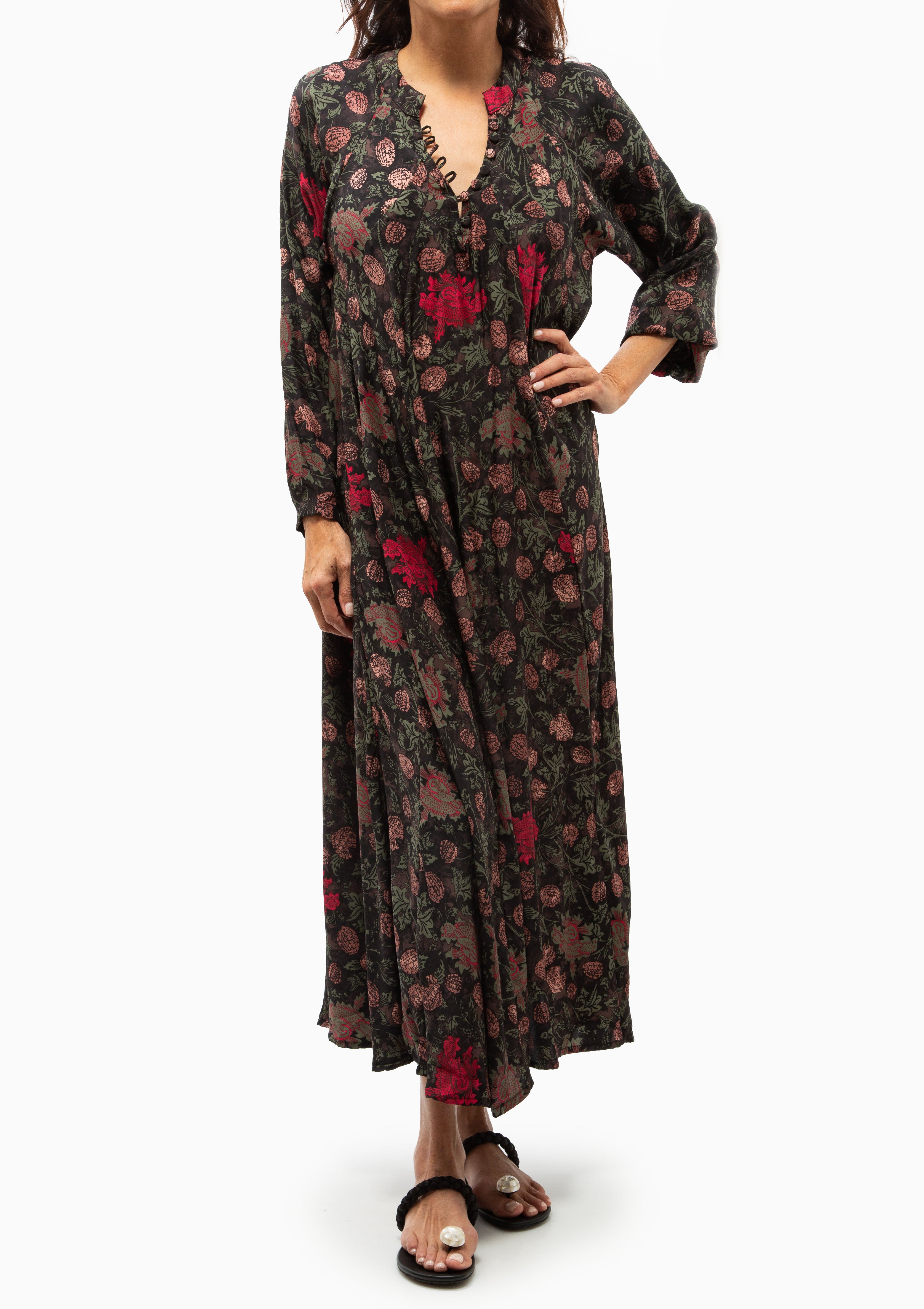 Fiore Maxi | Lehua Print Black