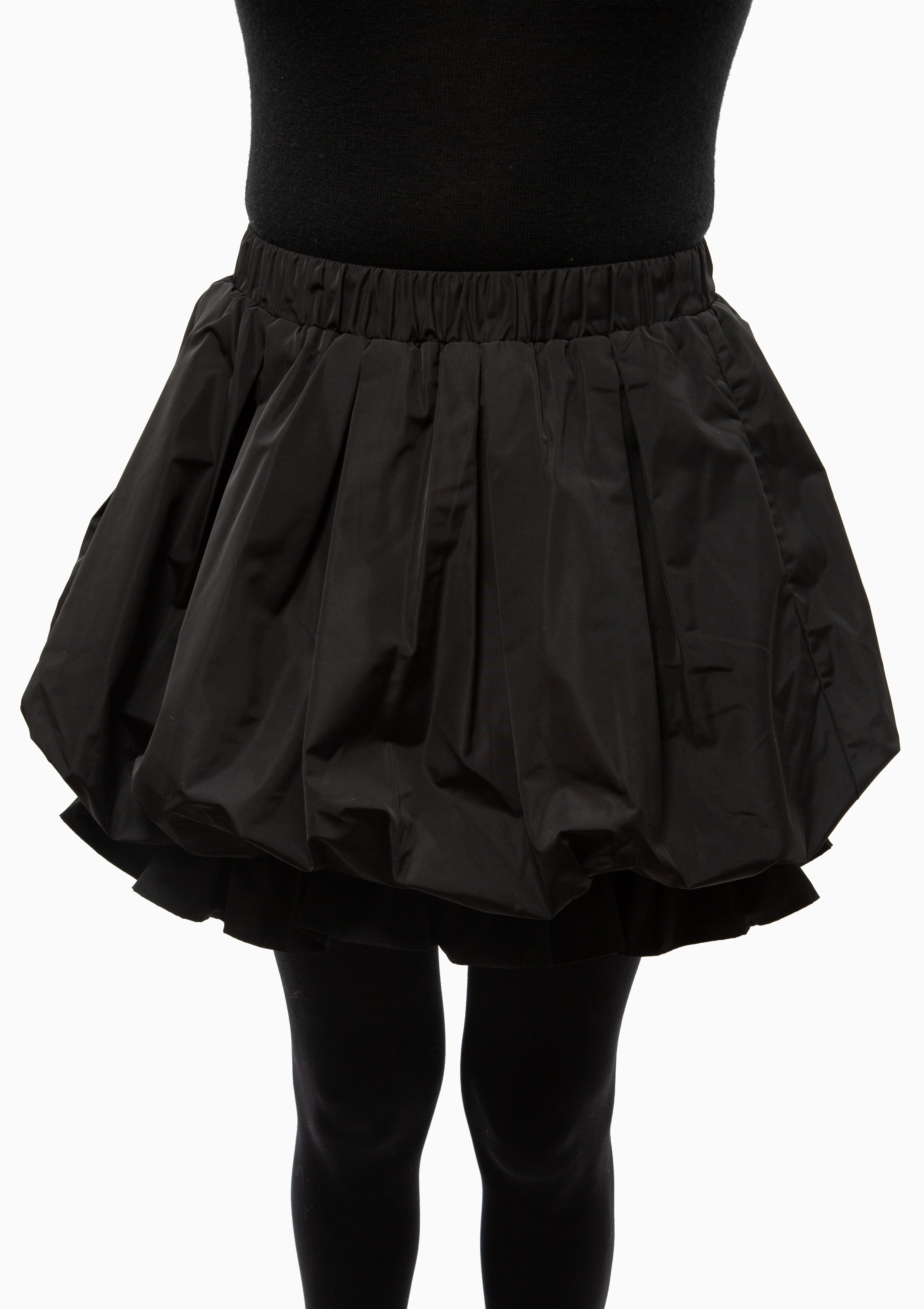 Belen Taffeta Mini Skirt | Black