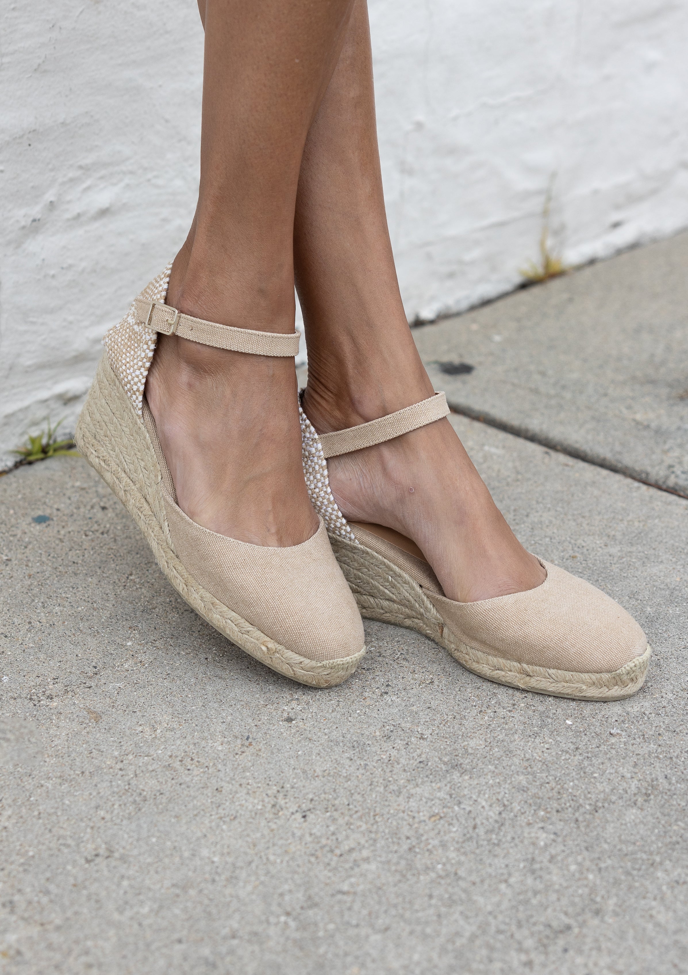 Carol Canvas Wedge 2.75" | Sand