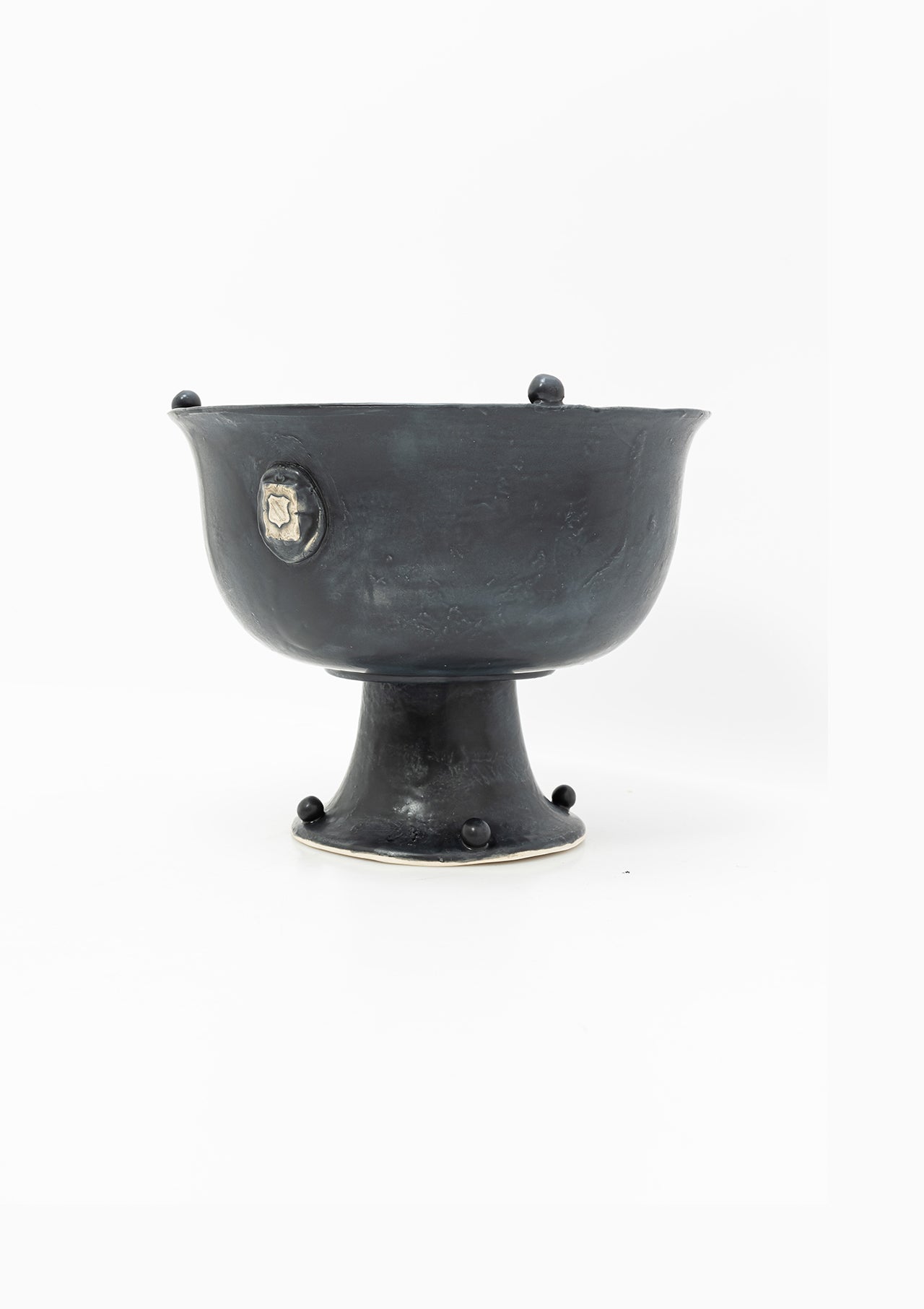 Antique French Crest Celebration Bowl | Soot