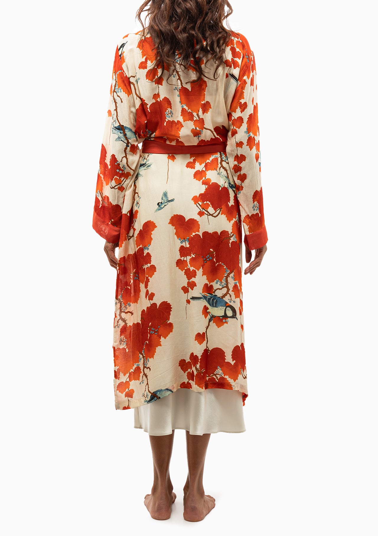 Blossom Branch Robe Gown | Red